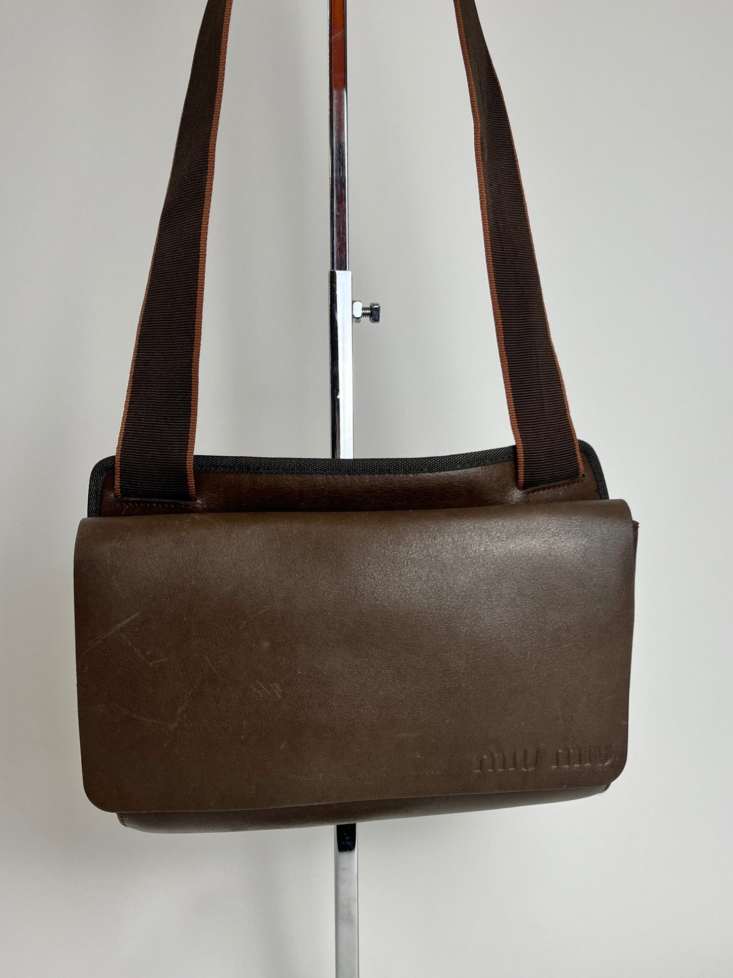 Miu Miu Archive Brown Leather Shoulderbag