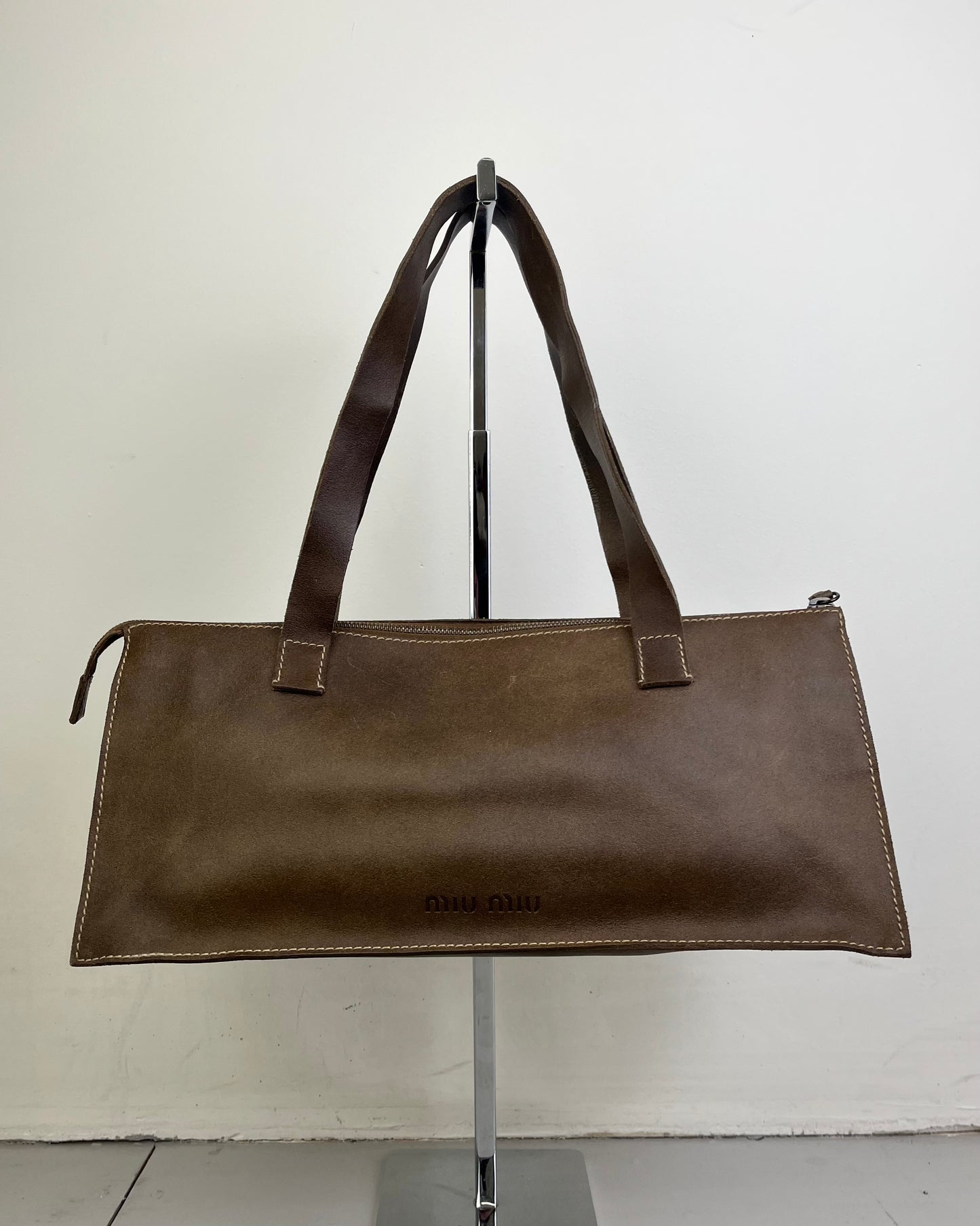 Miu Miu 1990’s Archive Leather Brown Pocket Bag