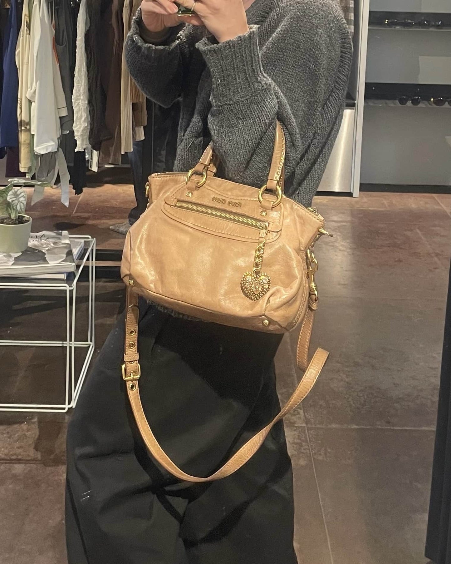 Miu Miu Leather Shoulder Bag