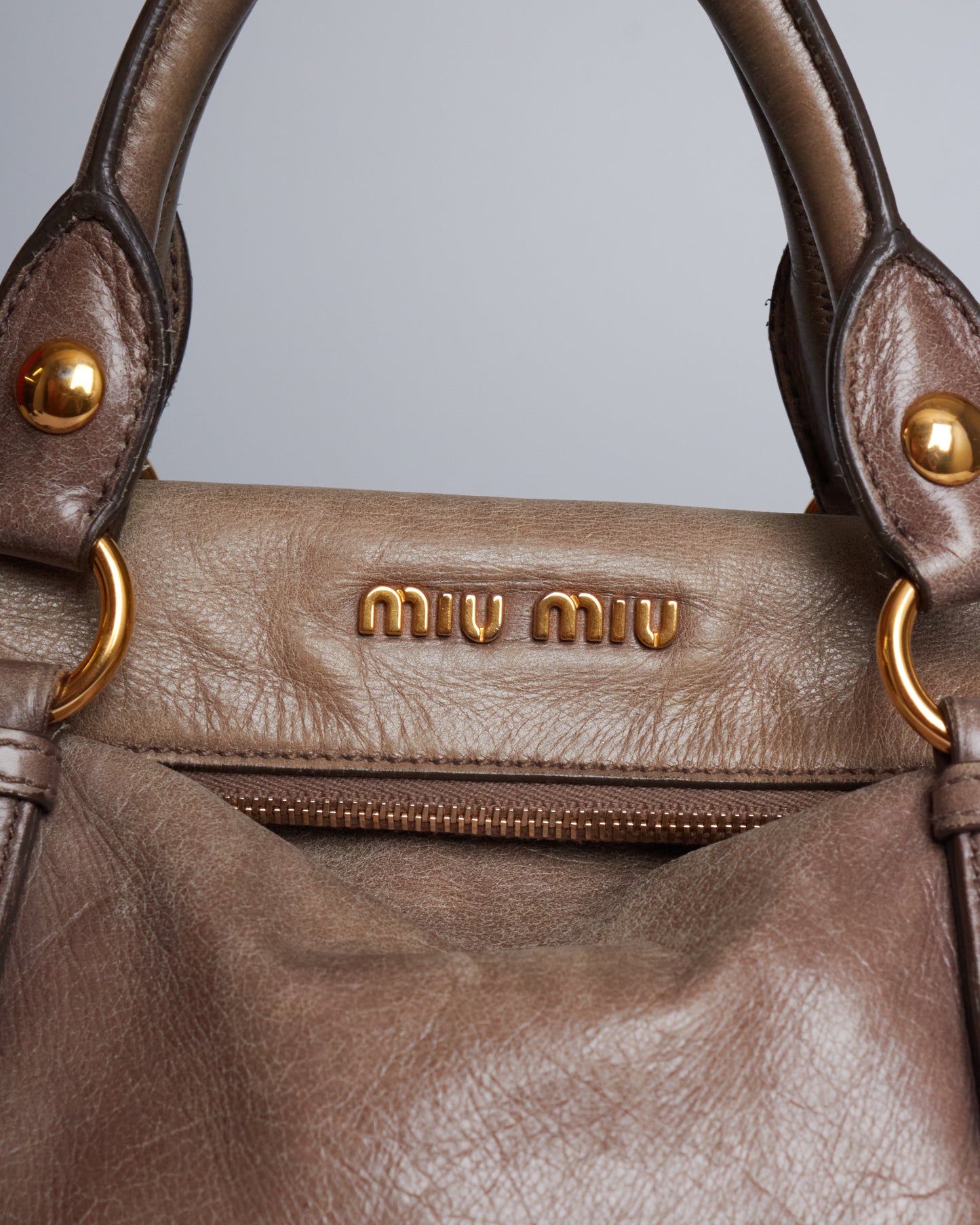 Miu Miu Vitello Lux Bow