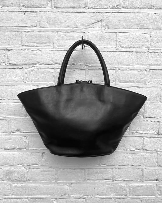 Y’saccs Yohji Yamamoto Black Leather Handbag