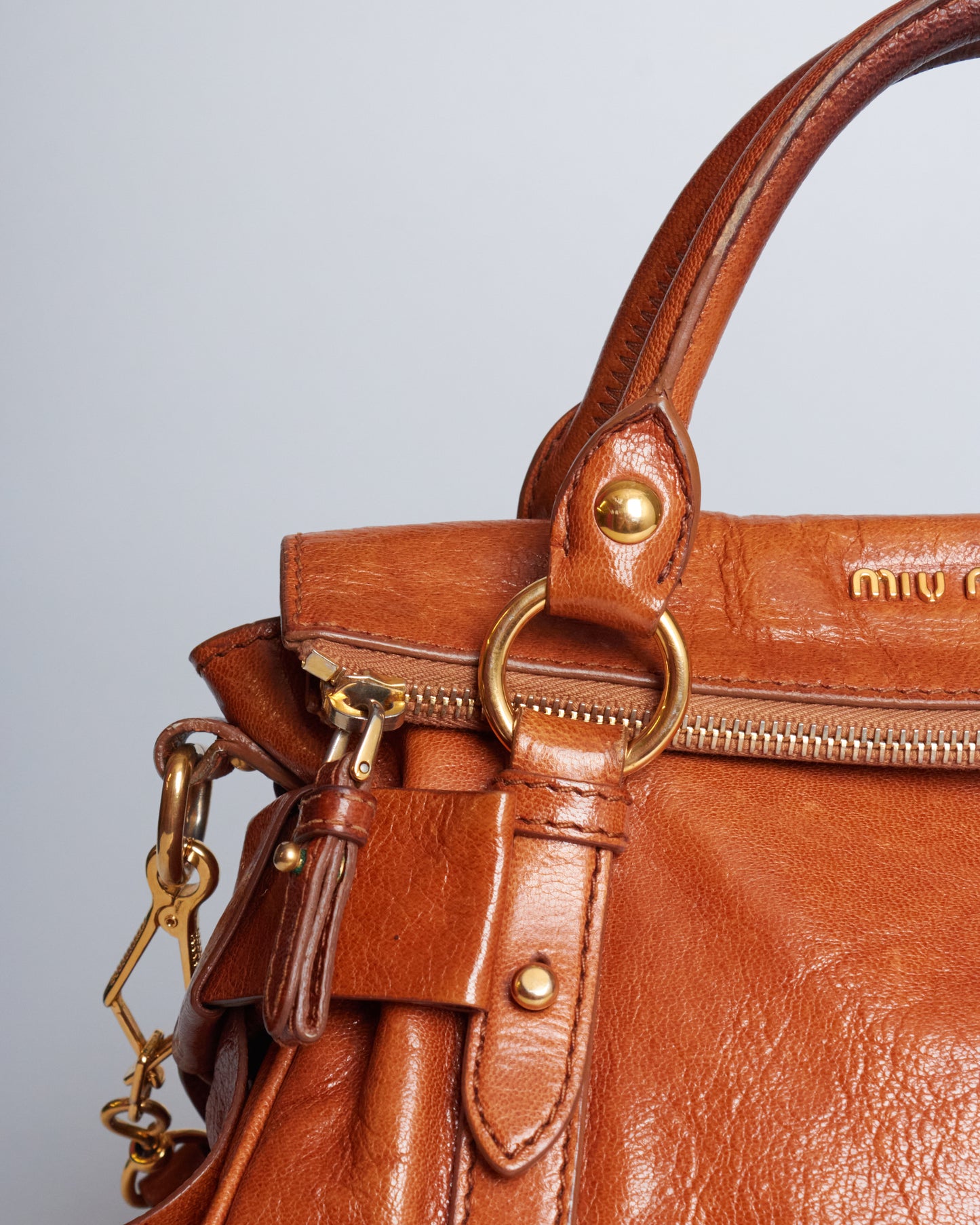 Miu Miu Vitello Lux Bow Bag Mini