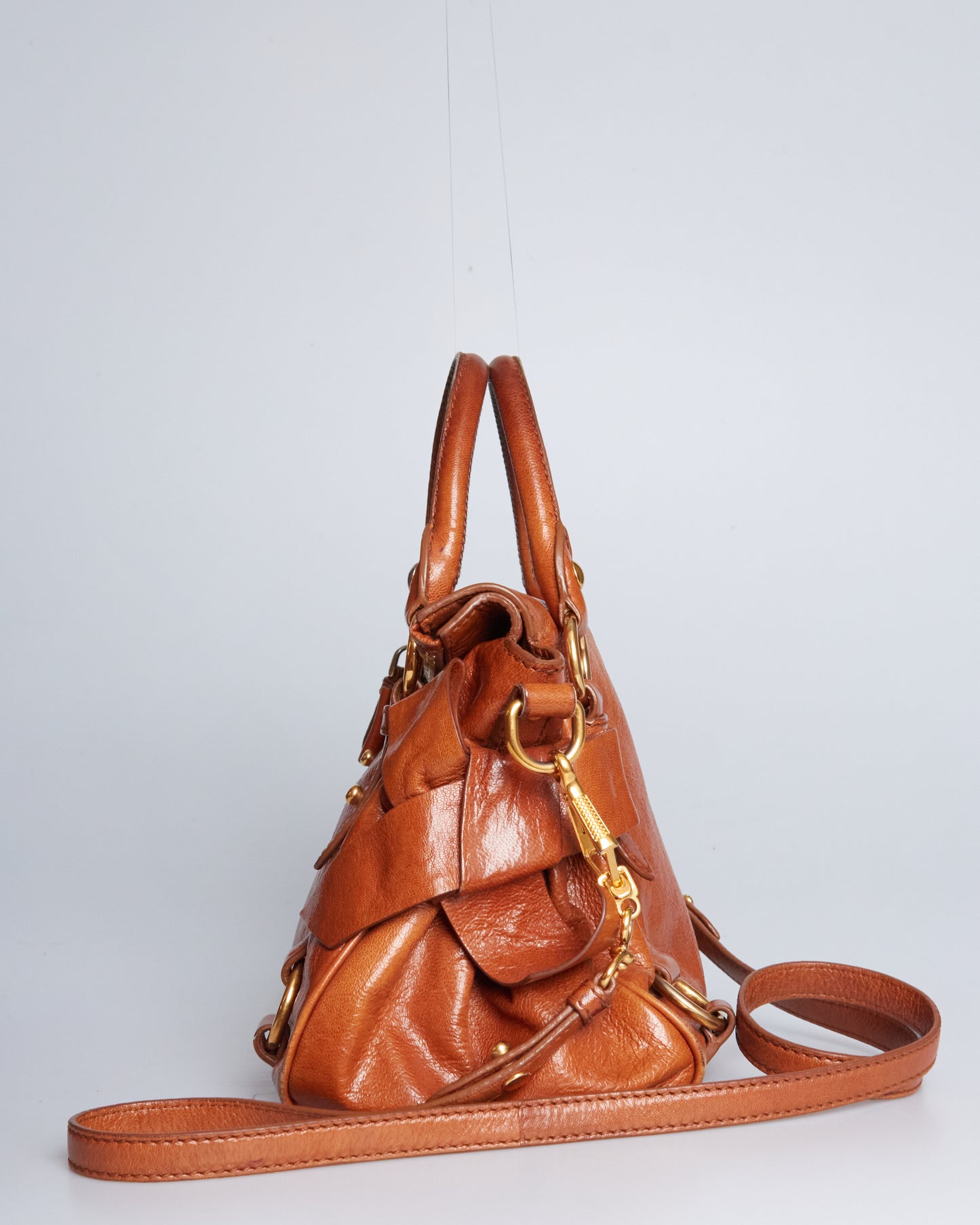 Miu Miu Vitello Lux Bow Bag Mini