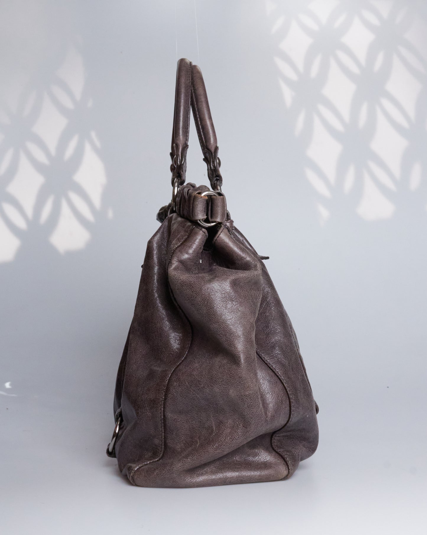 Miu Miu Vitello Lux Bow Large Bag