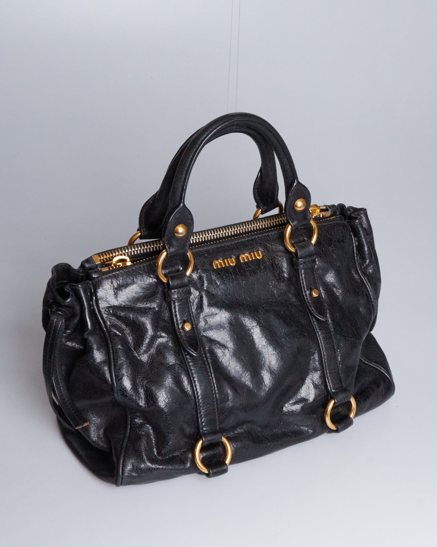 Miu Miu Vitello Lux Bow Bag