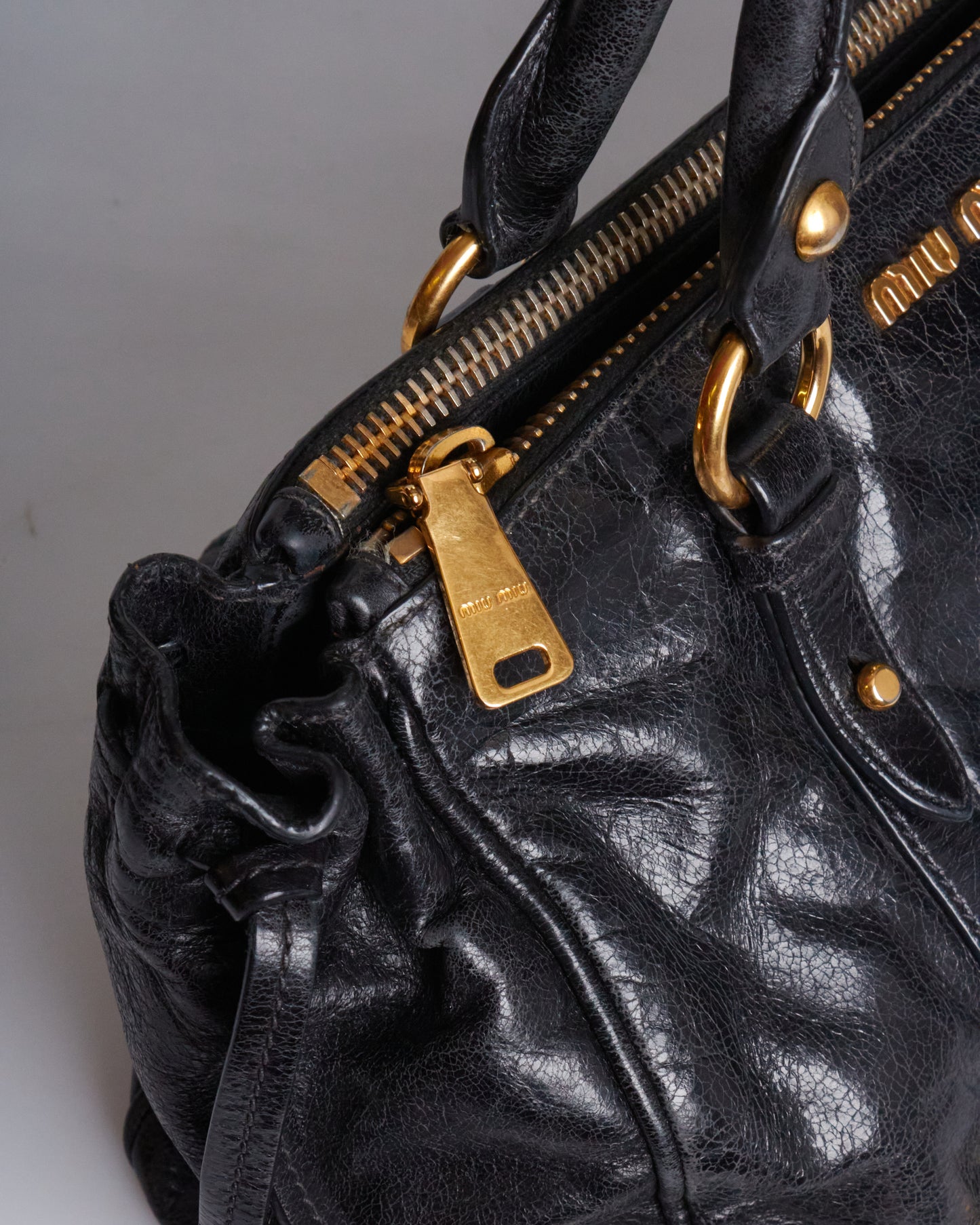 Miu Miu Vitello Lux Bow Bag