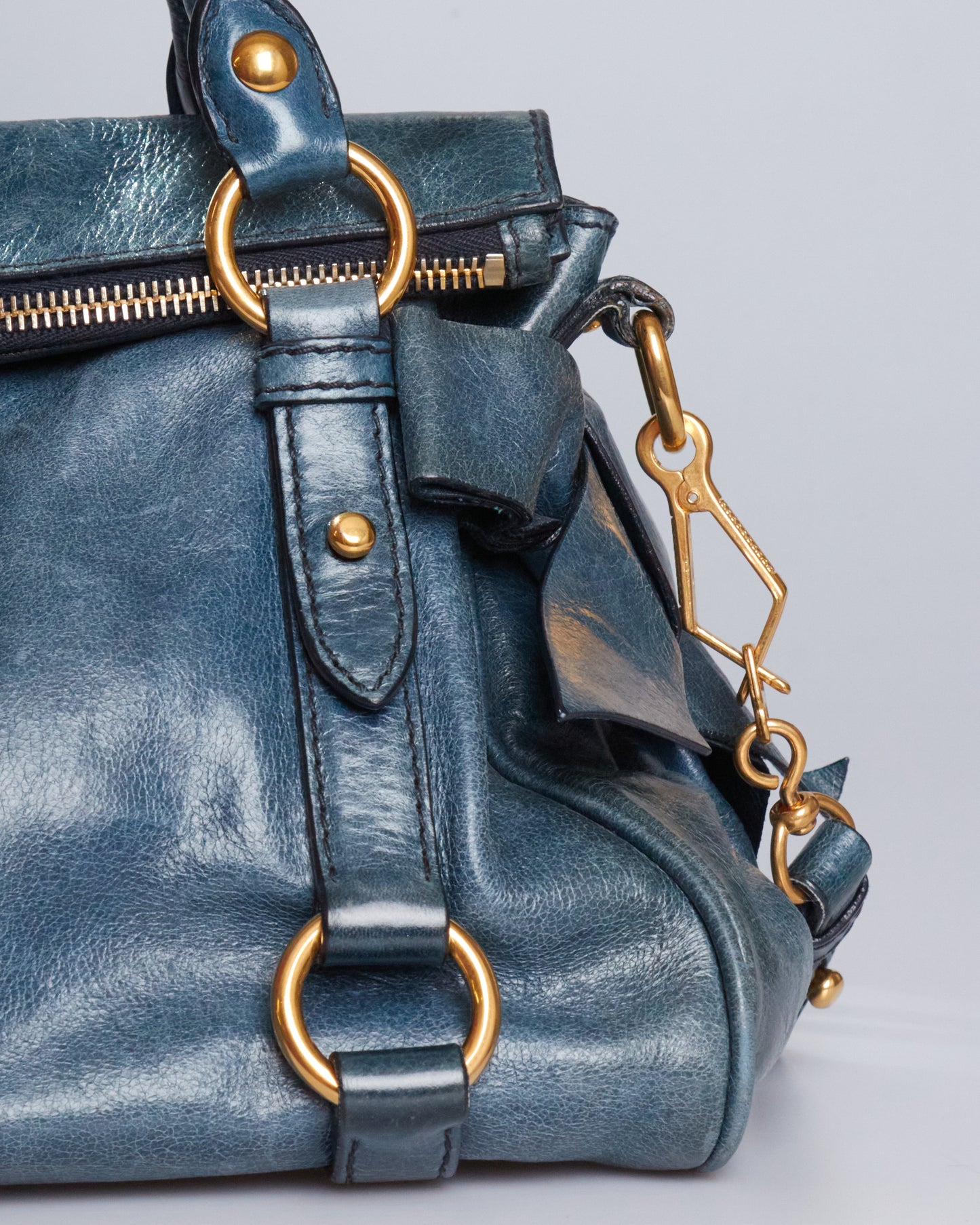 Miu Miu Vitello Lux Bow Bag Mini