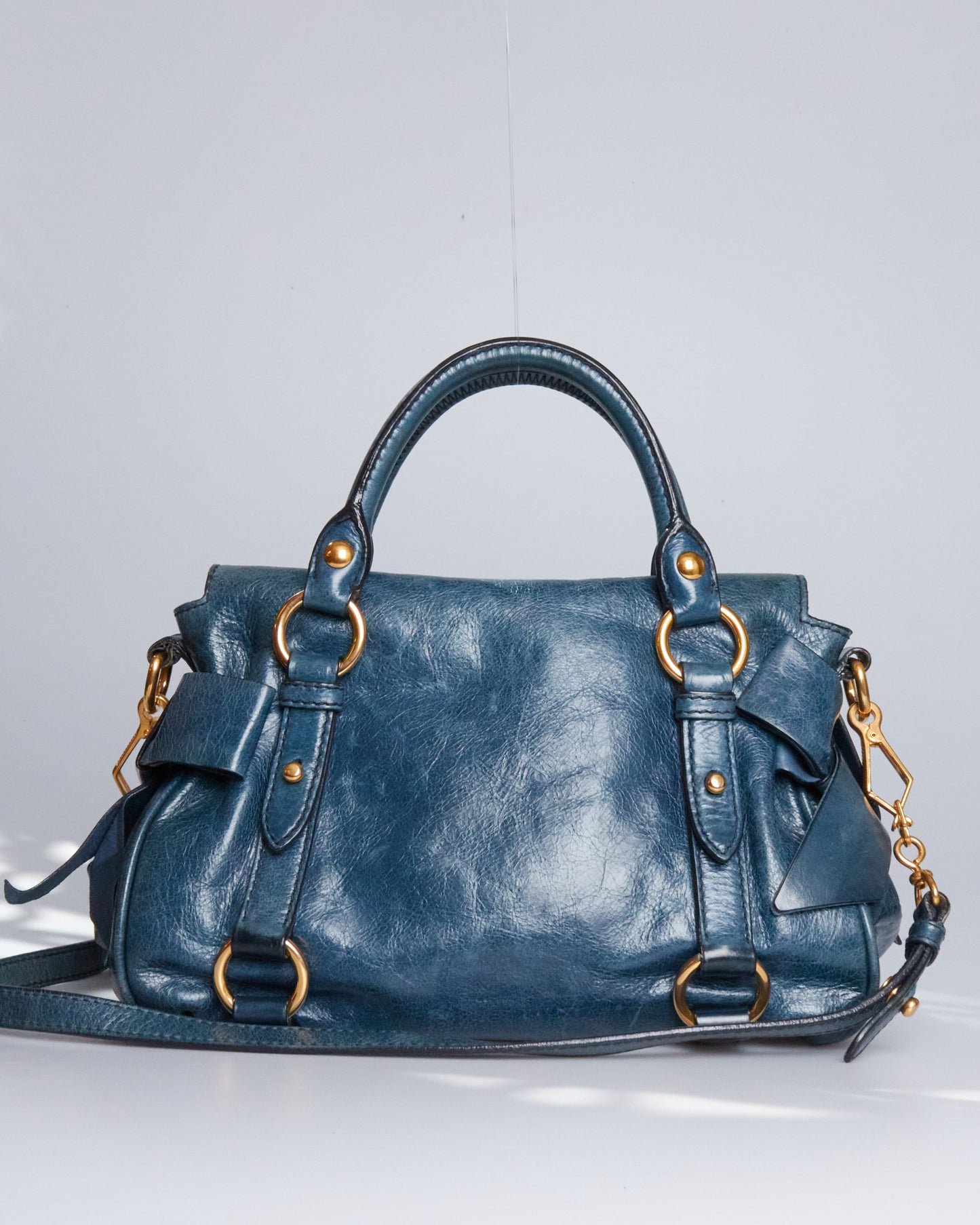 Miu Miu Vitello Lux Bow Bag Mini