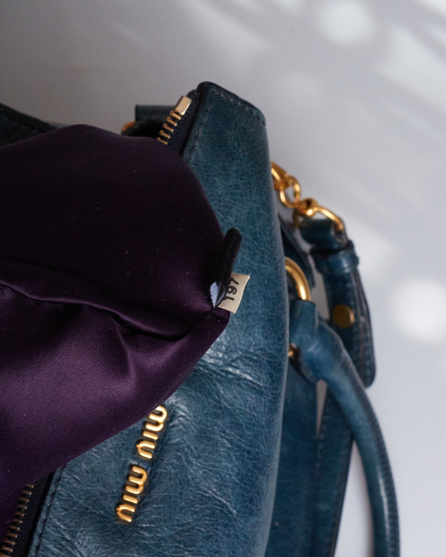 Miu Miu Vitello Lux Bow Bag Mini