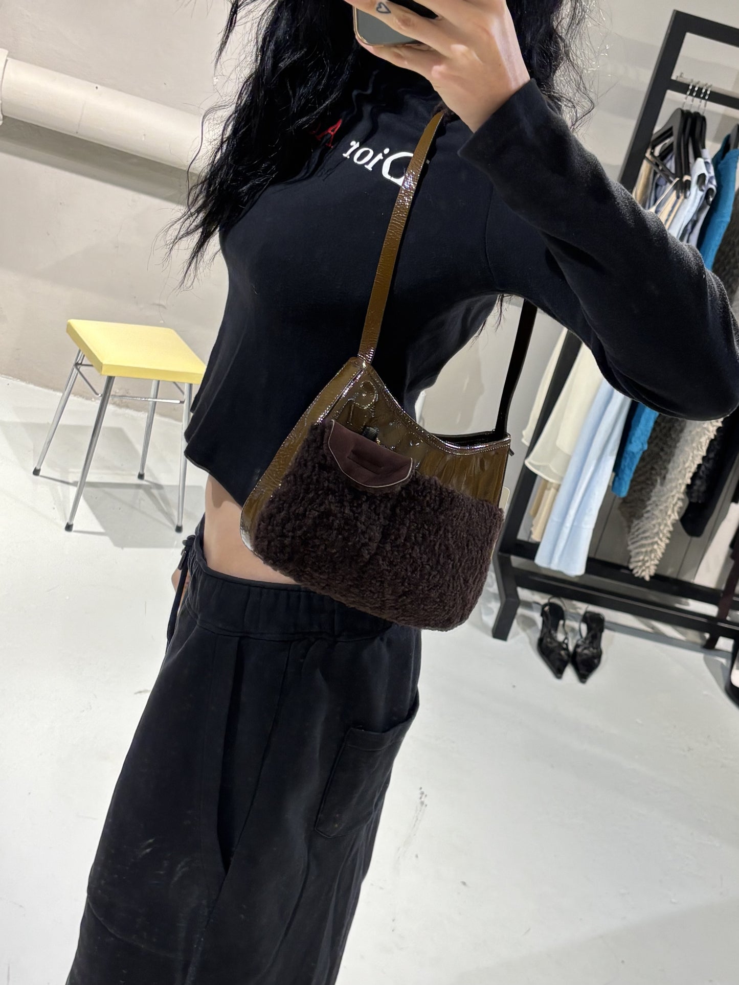 Miu Miu Glossy Fluffy Bag