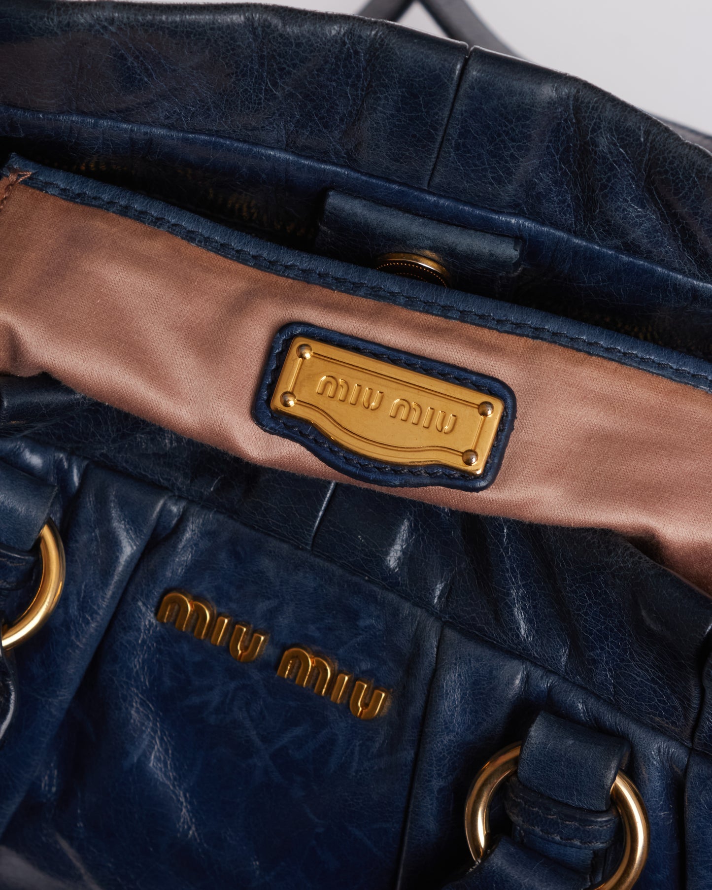 Miu Miu Vitello Lux Bow