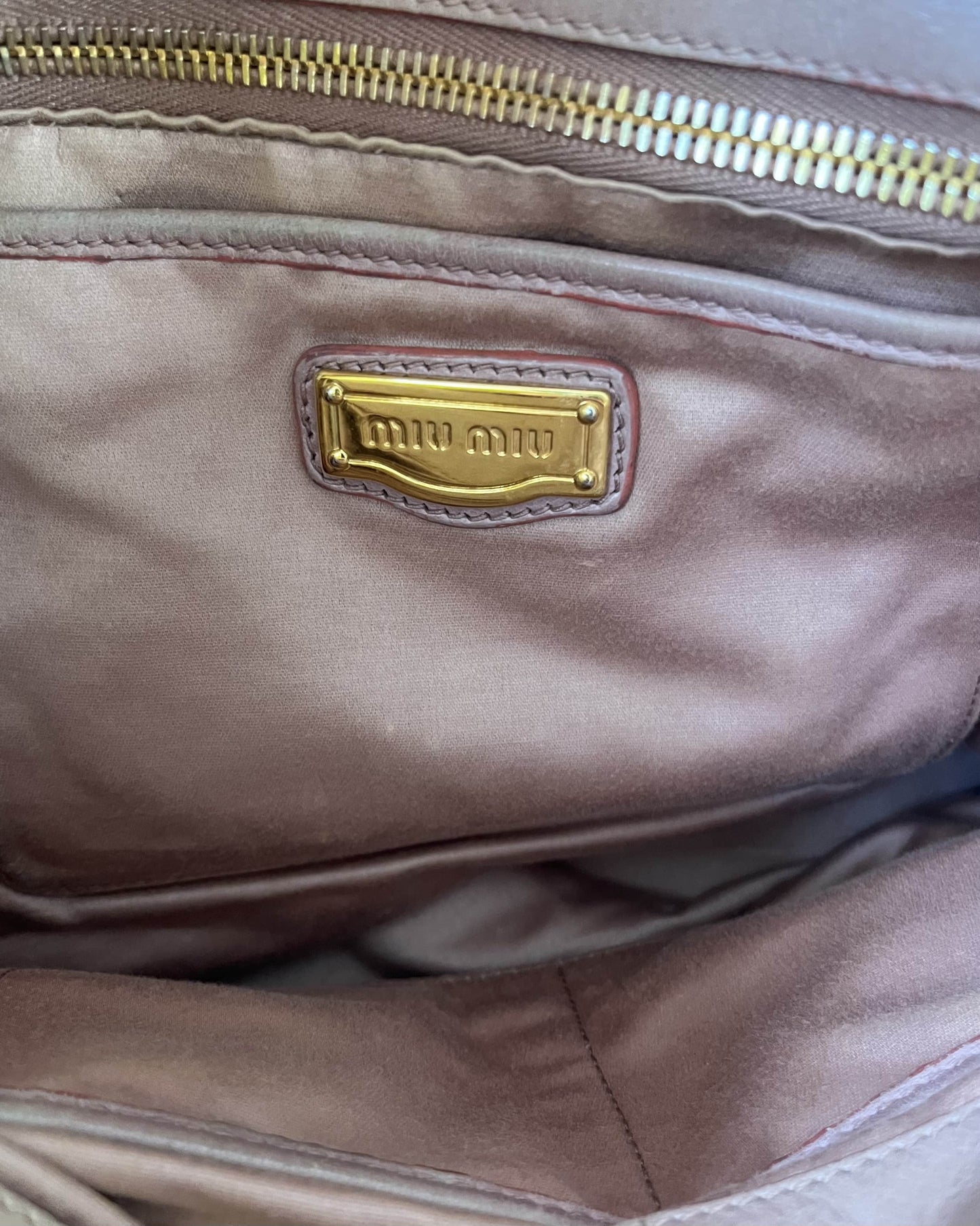 Miu Miu Vitello Lux Bow Bag