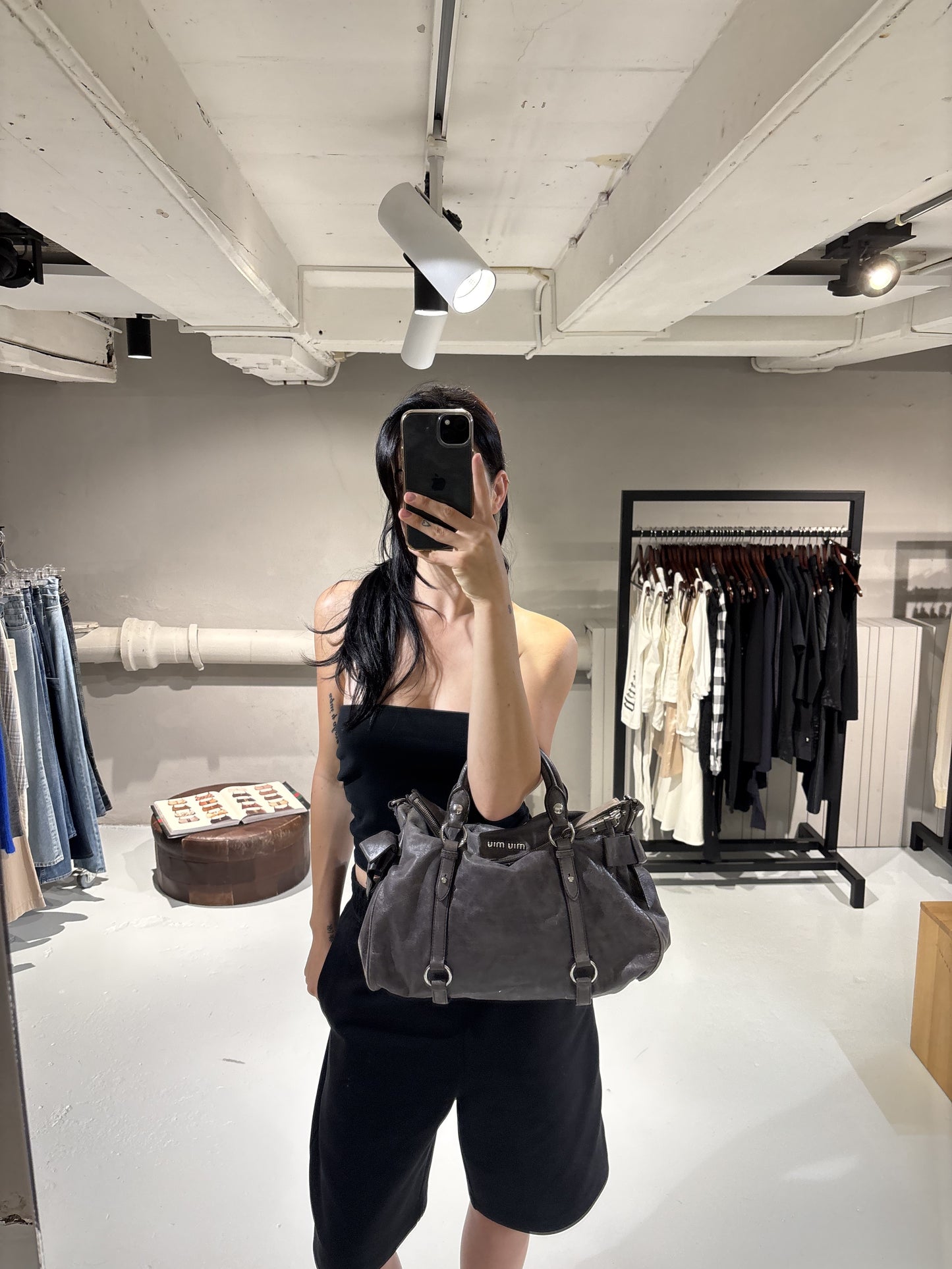 Miu Miu Vitello Lux Bow
