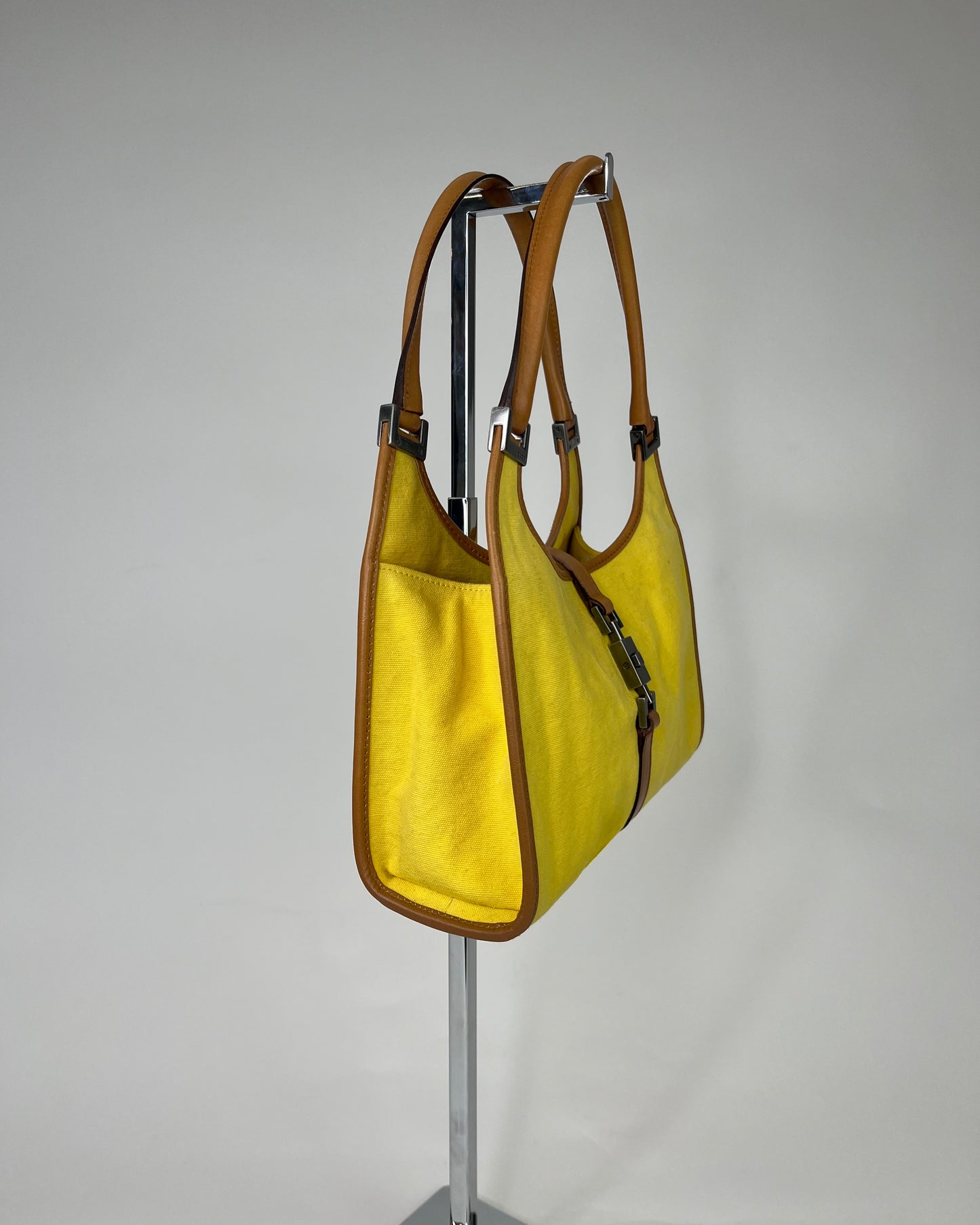 Gucci Jackie Squared Yellow Canvas