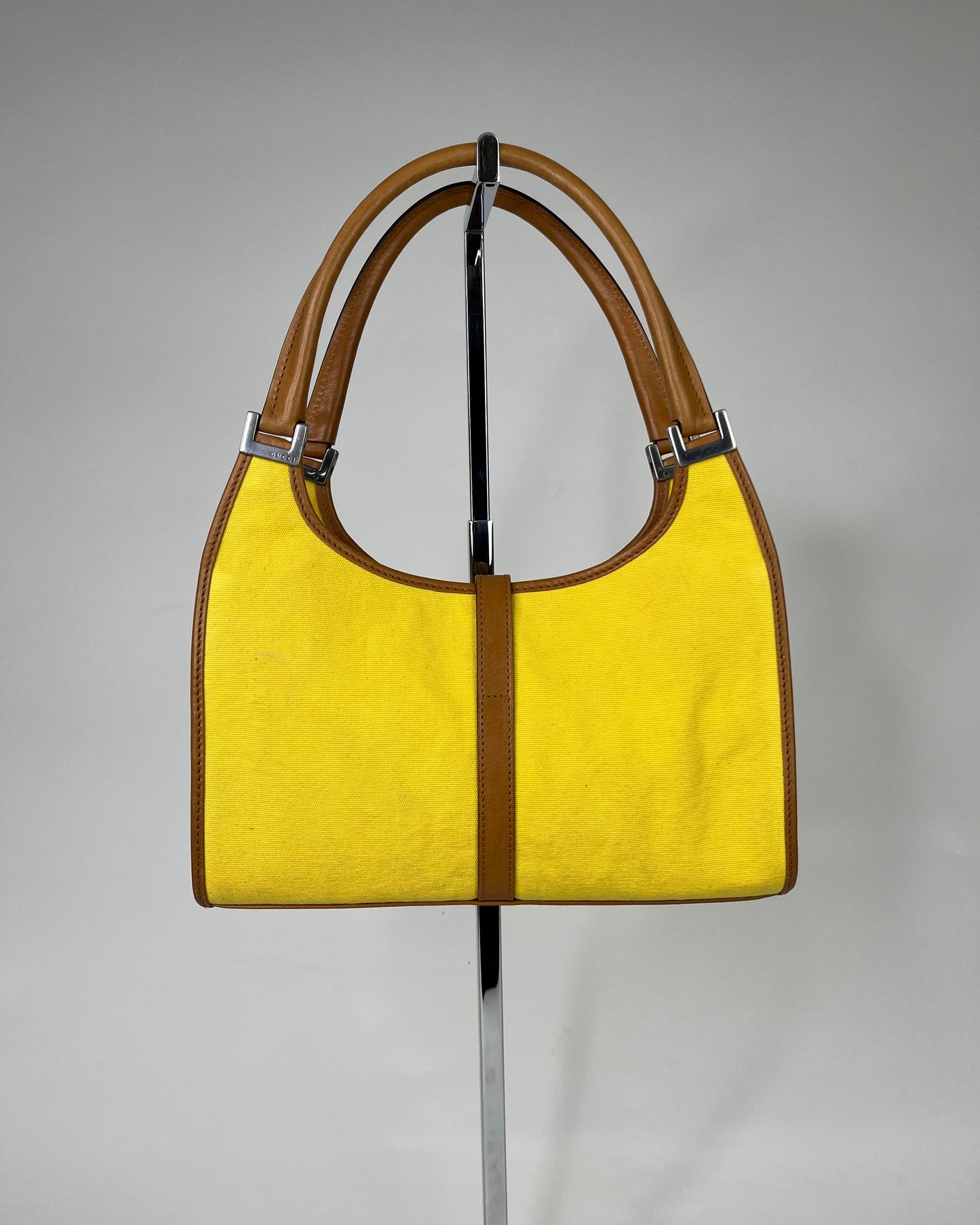 Gucci Jackie Squared Yellow Canvas