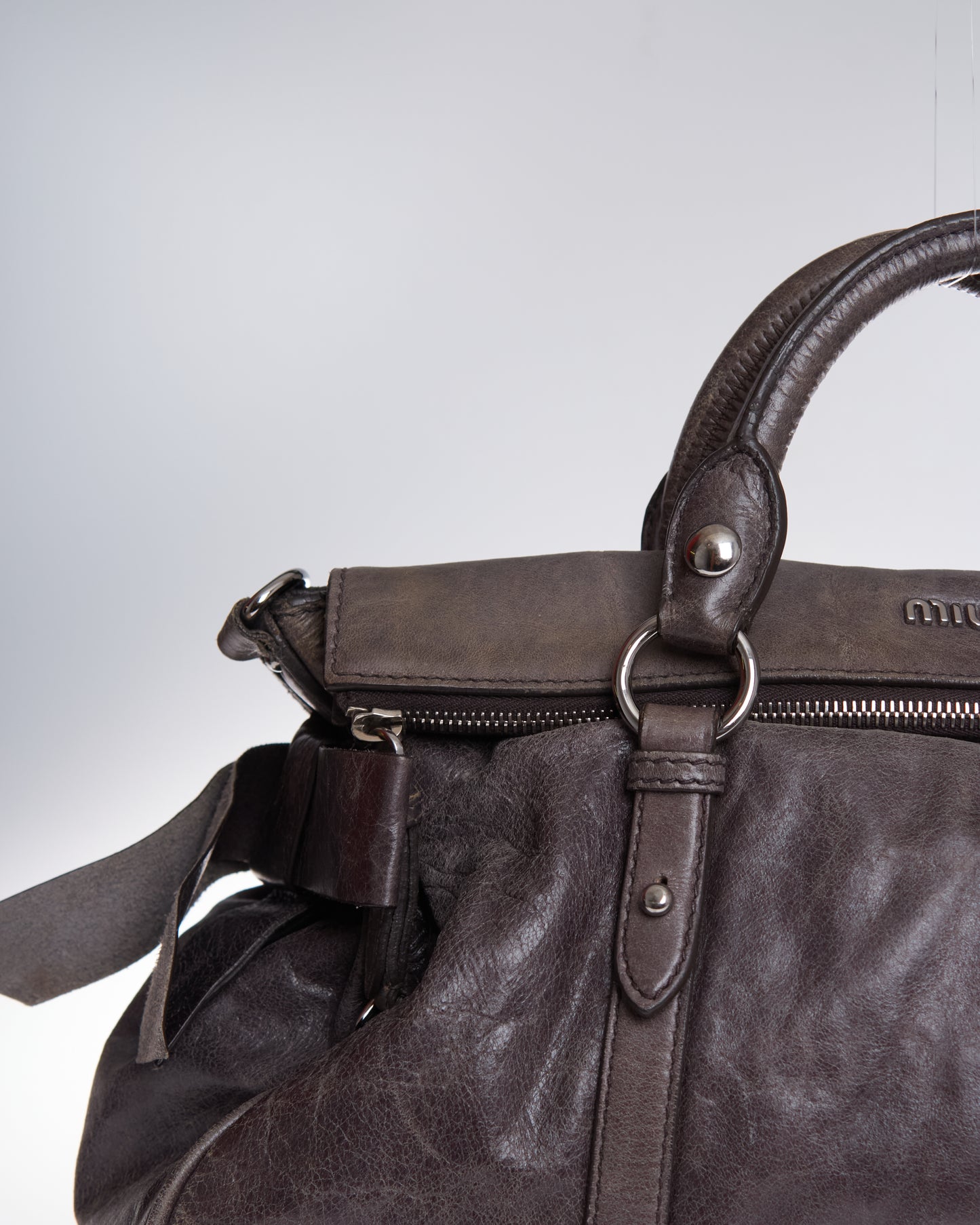 Miu Miu Vitello Lux Bow