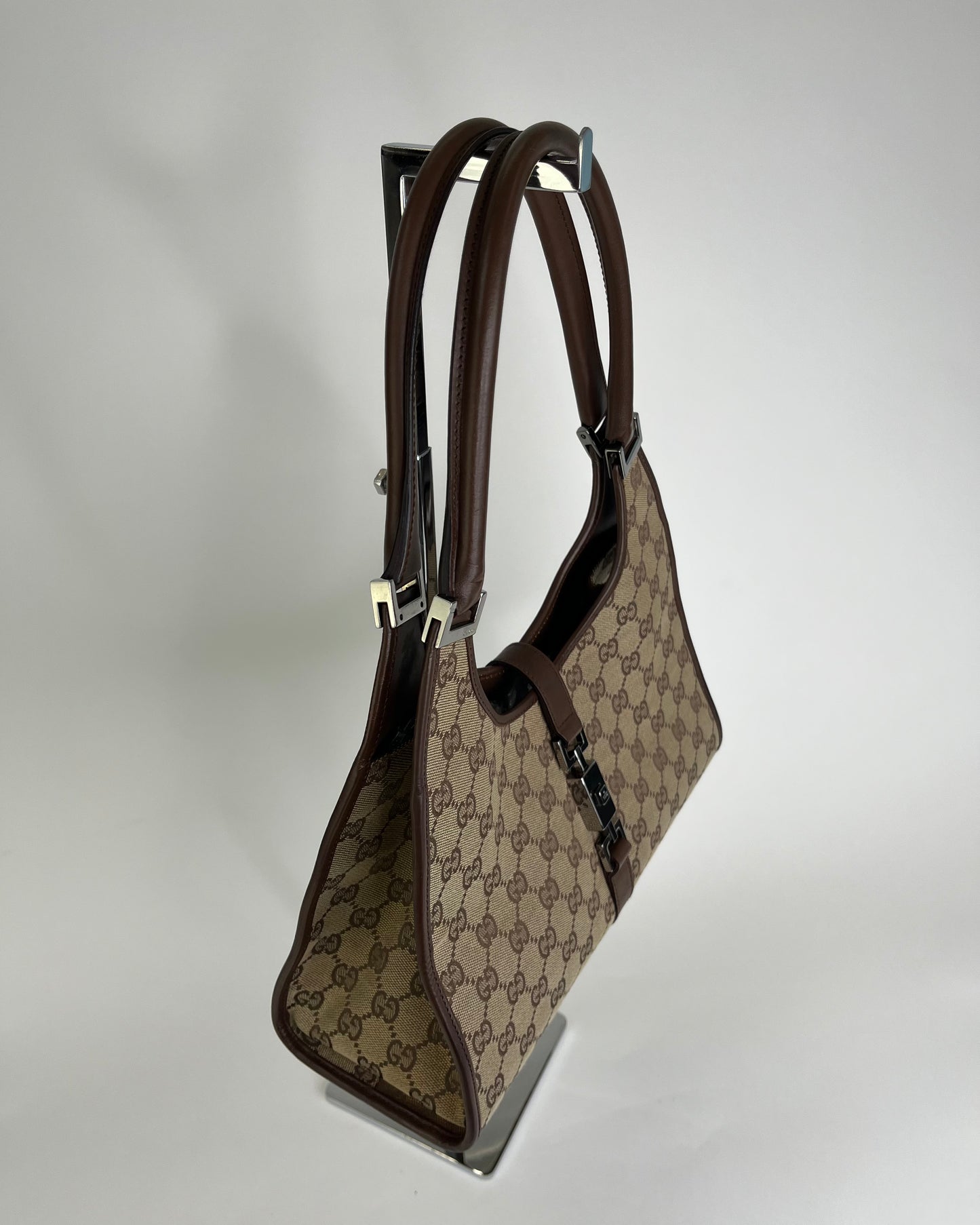 Gucci Jackie Squared GG Canvas Brown