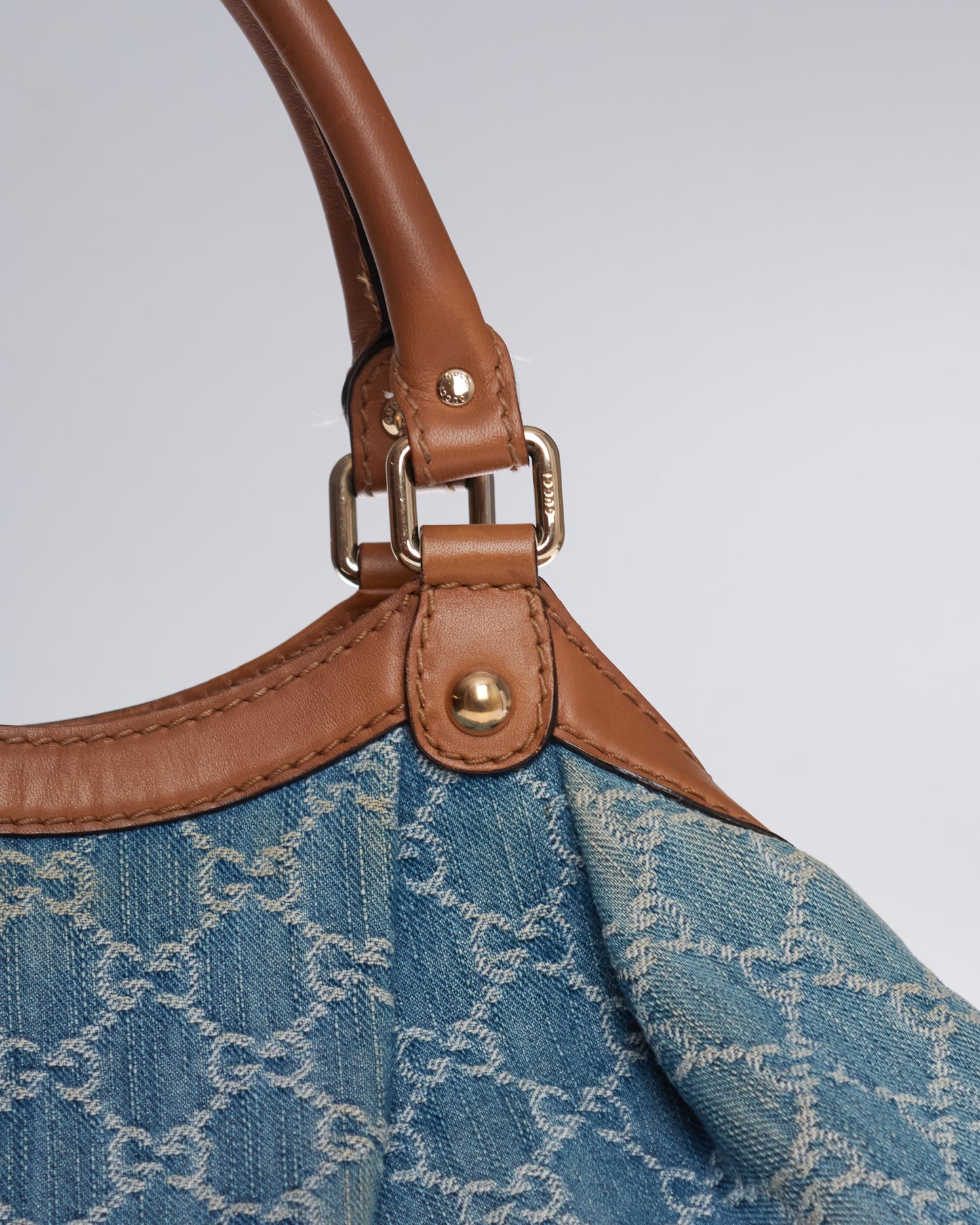 Gucci Denim Sukey Tote Bag
