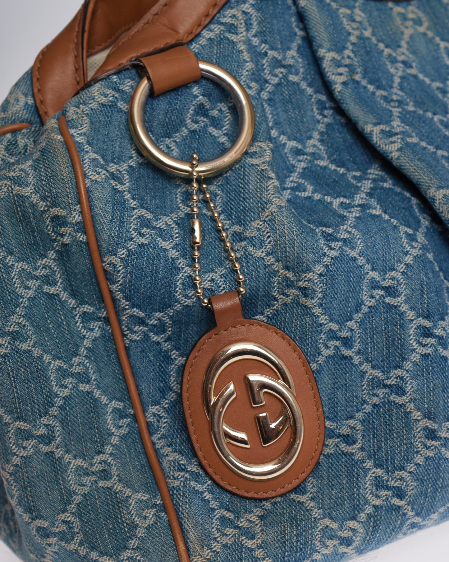Gucci Denim Sukey Tote Bag