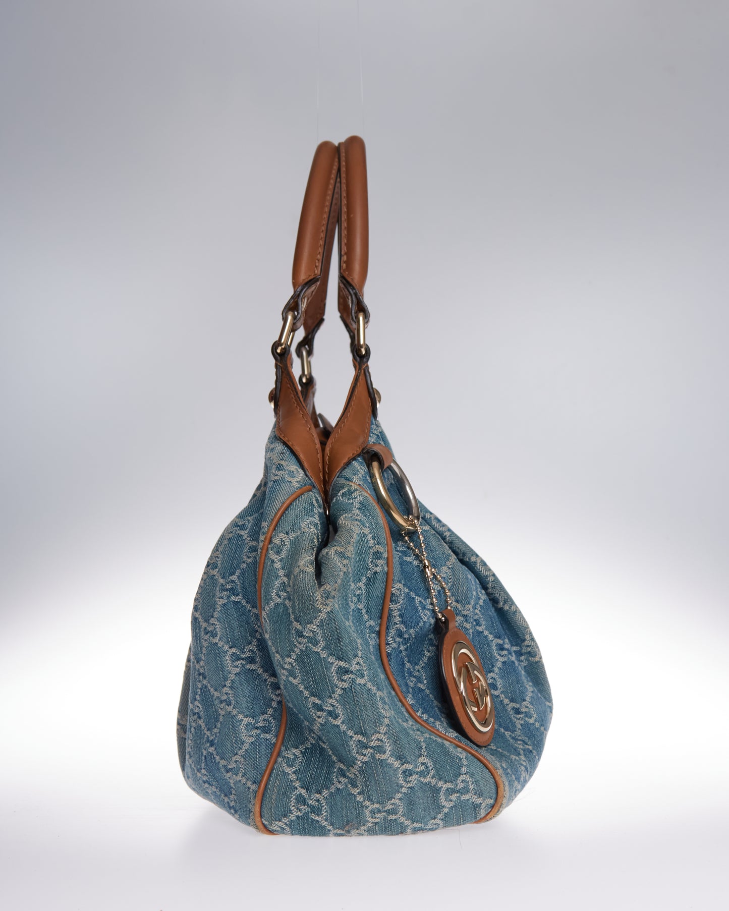 Gucci Denim Sukey Tote Bag