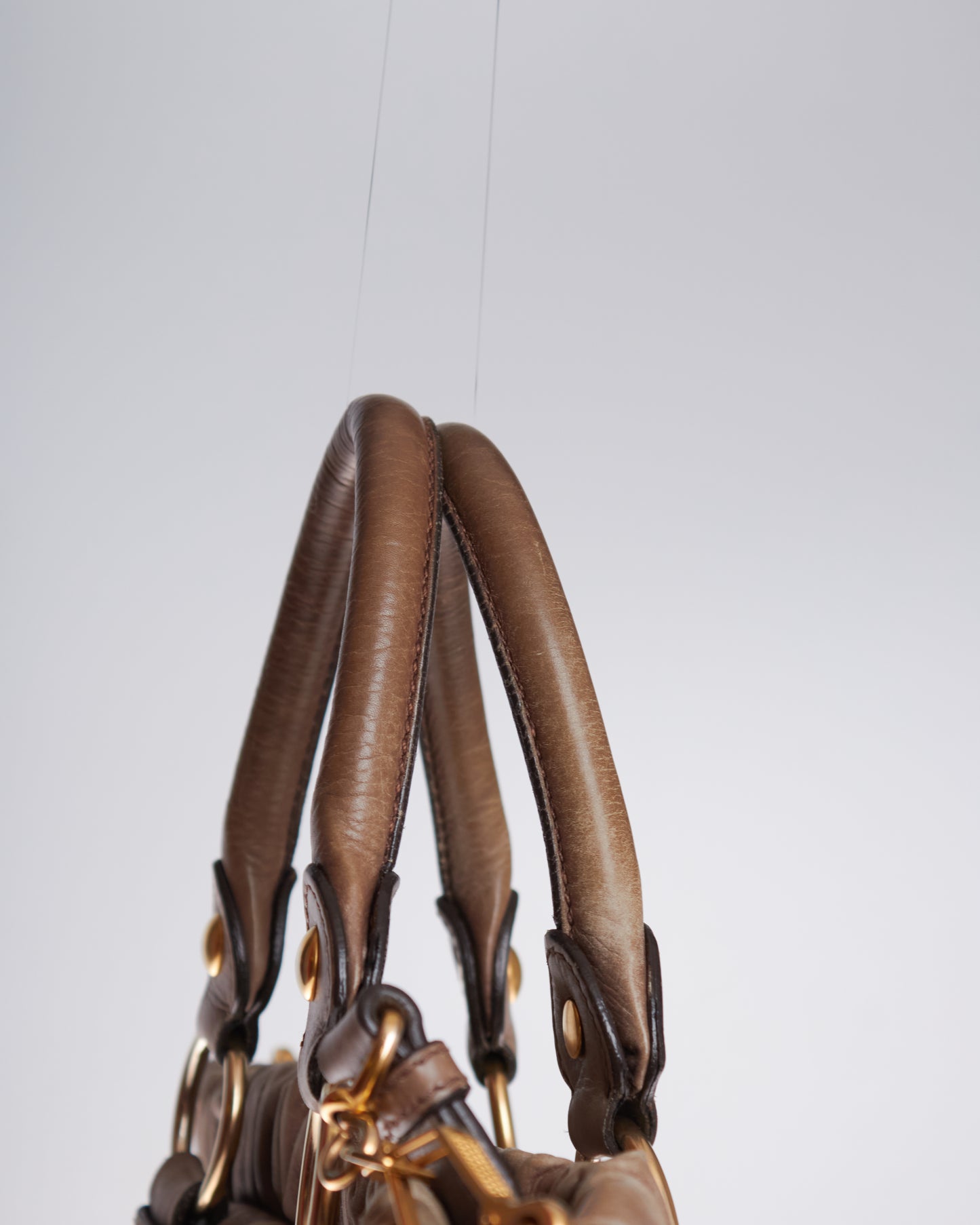 Miu Miu Vitello Lux Bow Large Bag