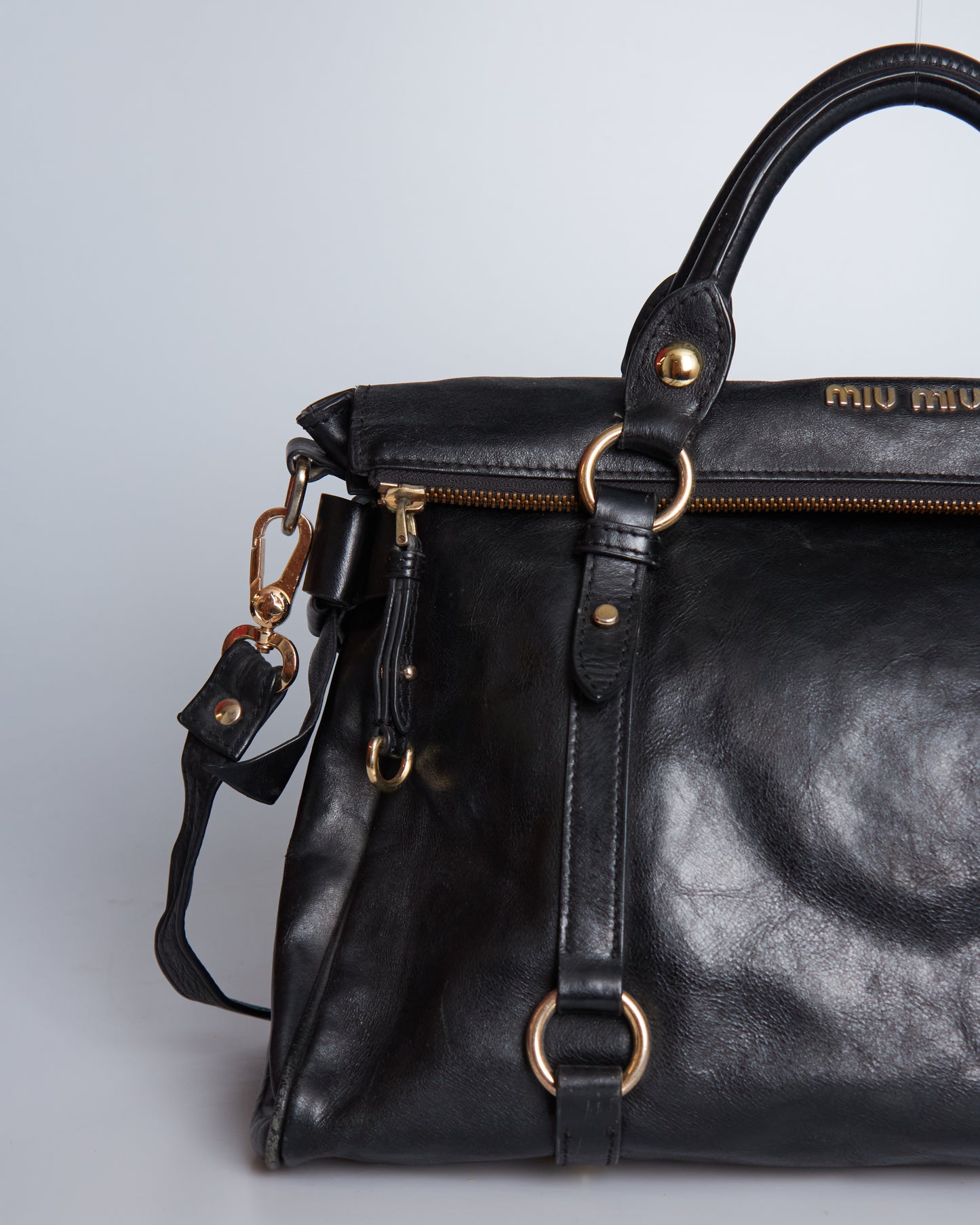Miu Miu Vitello Lux Bow