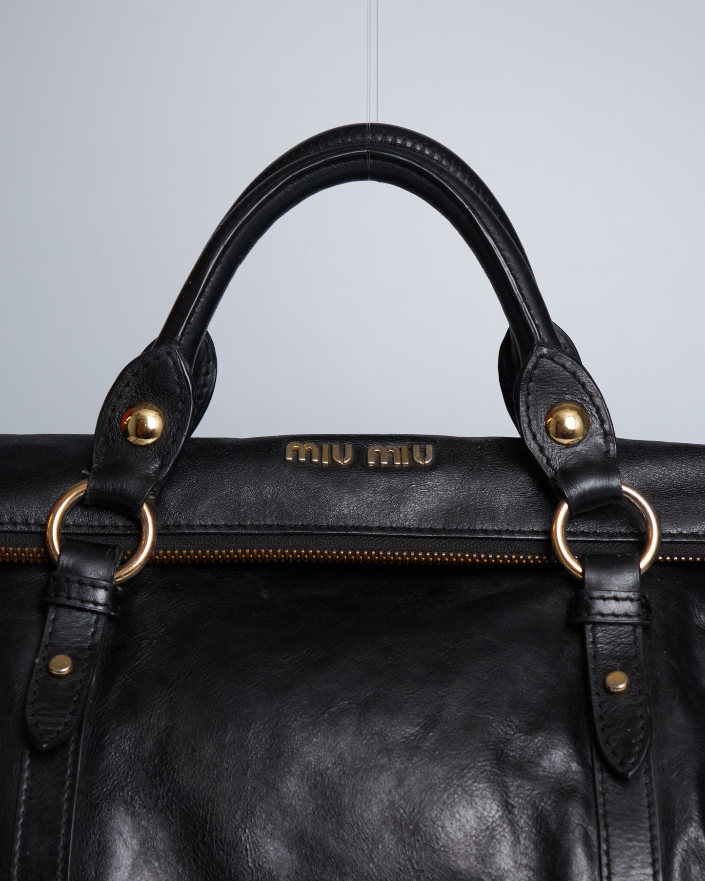 Miu Miu Vitello Lux Bow