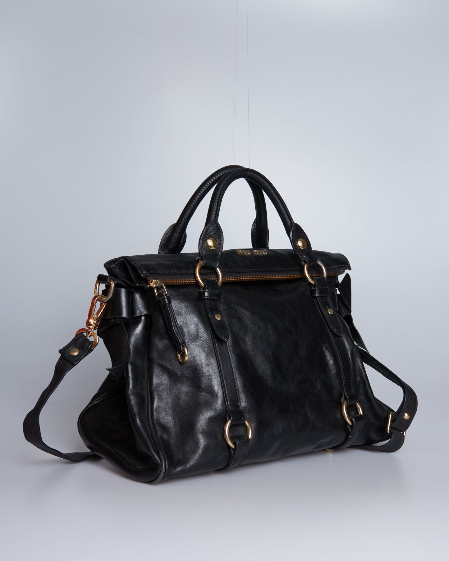 Miu Miu Vitello Lux Bow