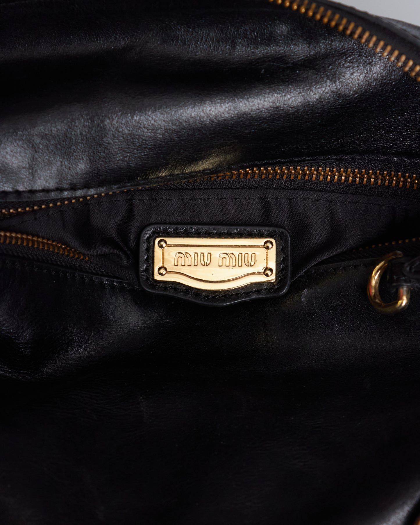 Miu Miu Vitello Lux Bow