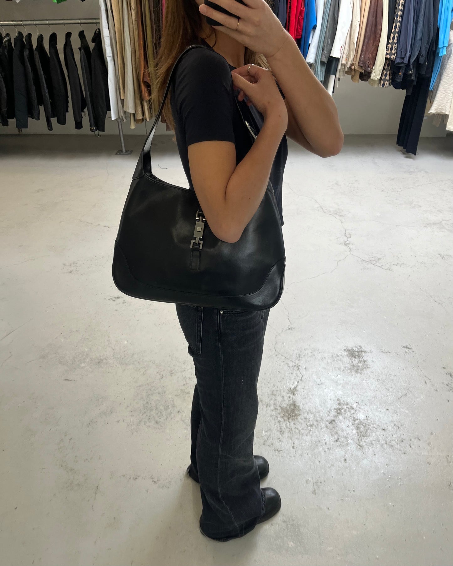 Gucci Jackie Leather Black