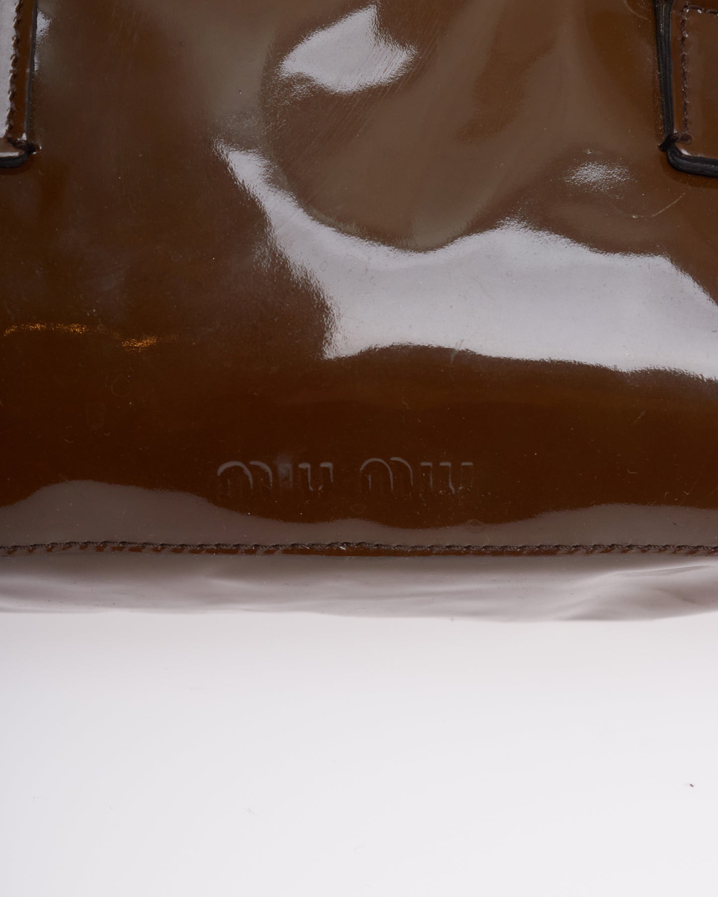 Miu Miu Patent Bowling Bag