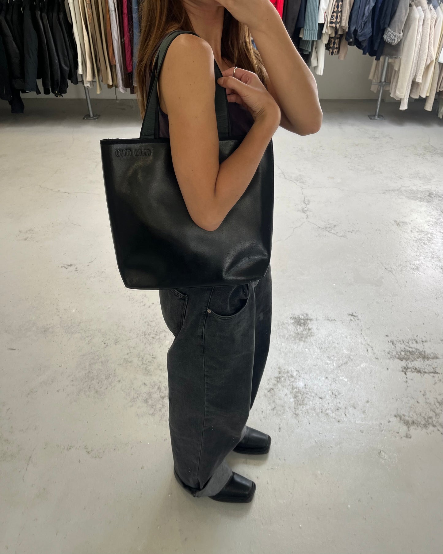 Miu Miu Archive Leather Tote Bag