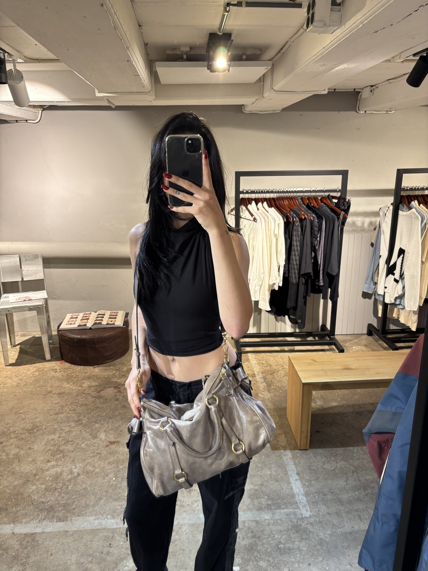 Miu Miu Vitello Lux Bow