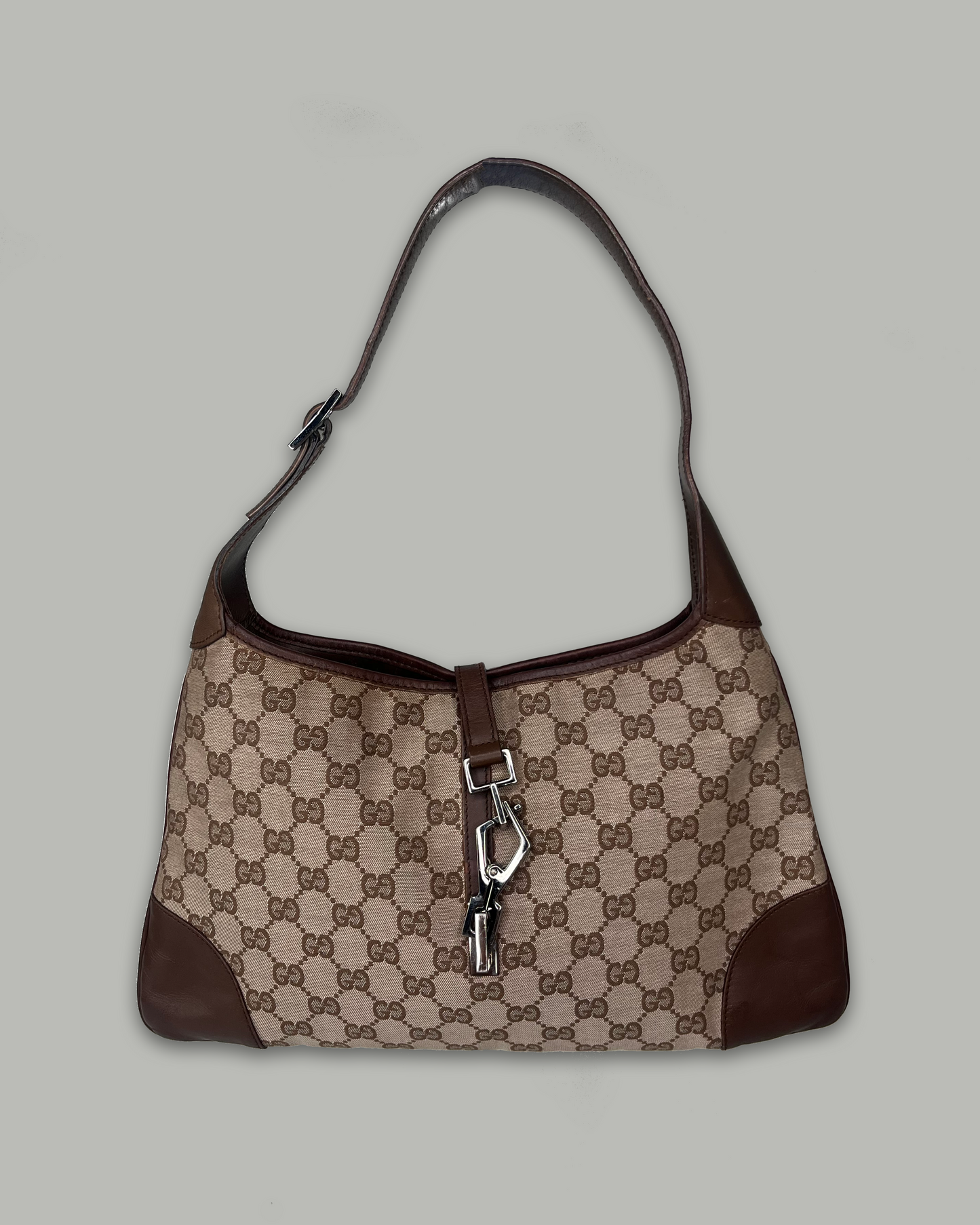 Gucci Jackie Squared GG Canvas Brown