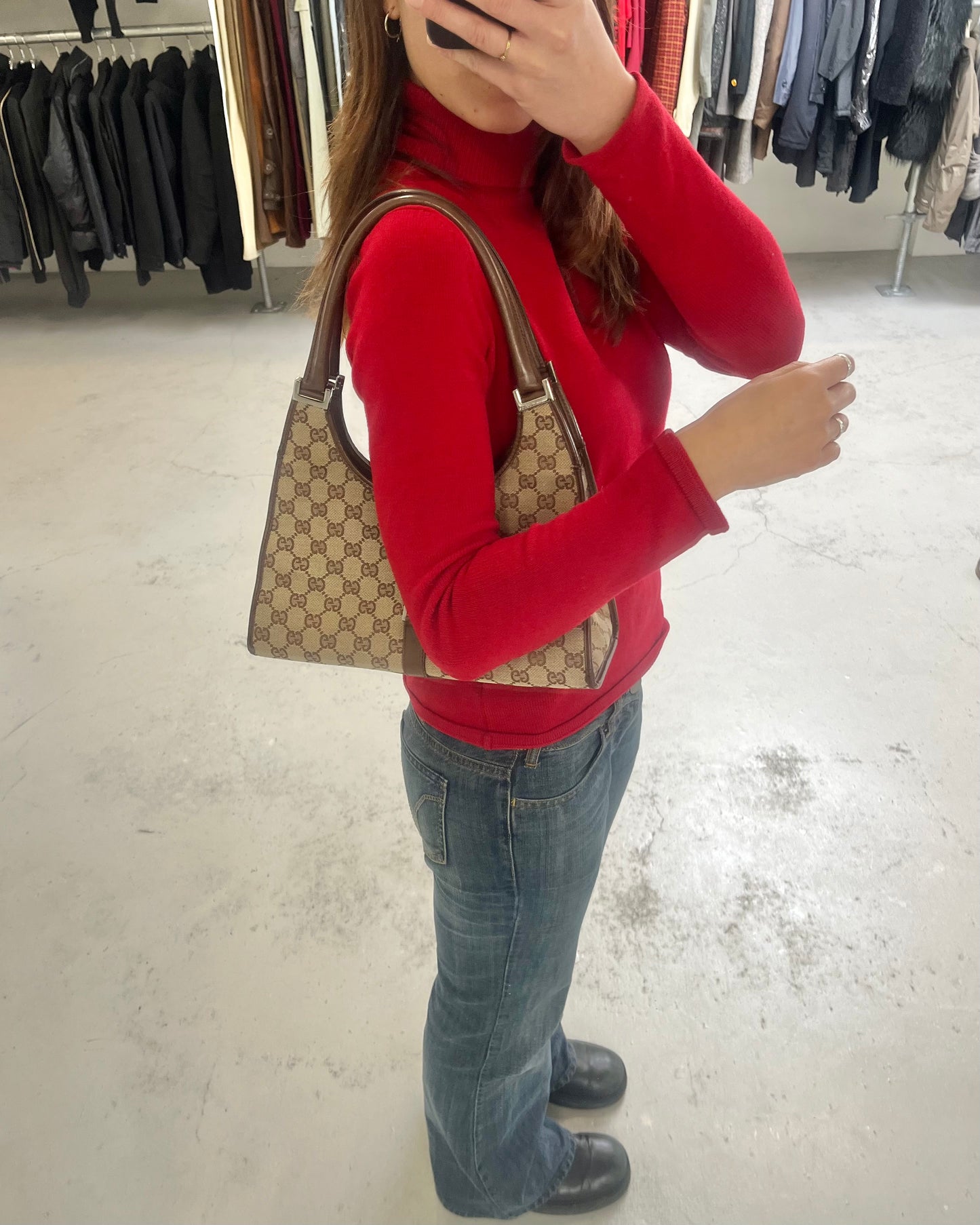 Gucci Jackie Squared Brown Monogram