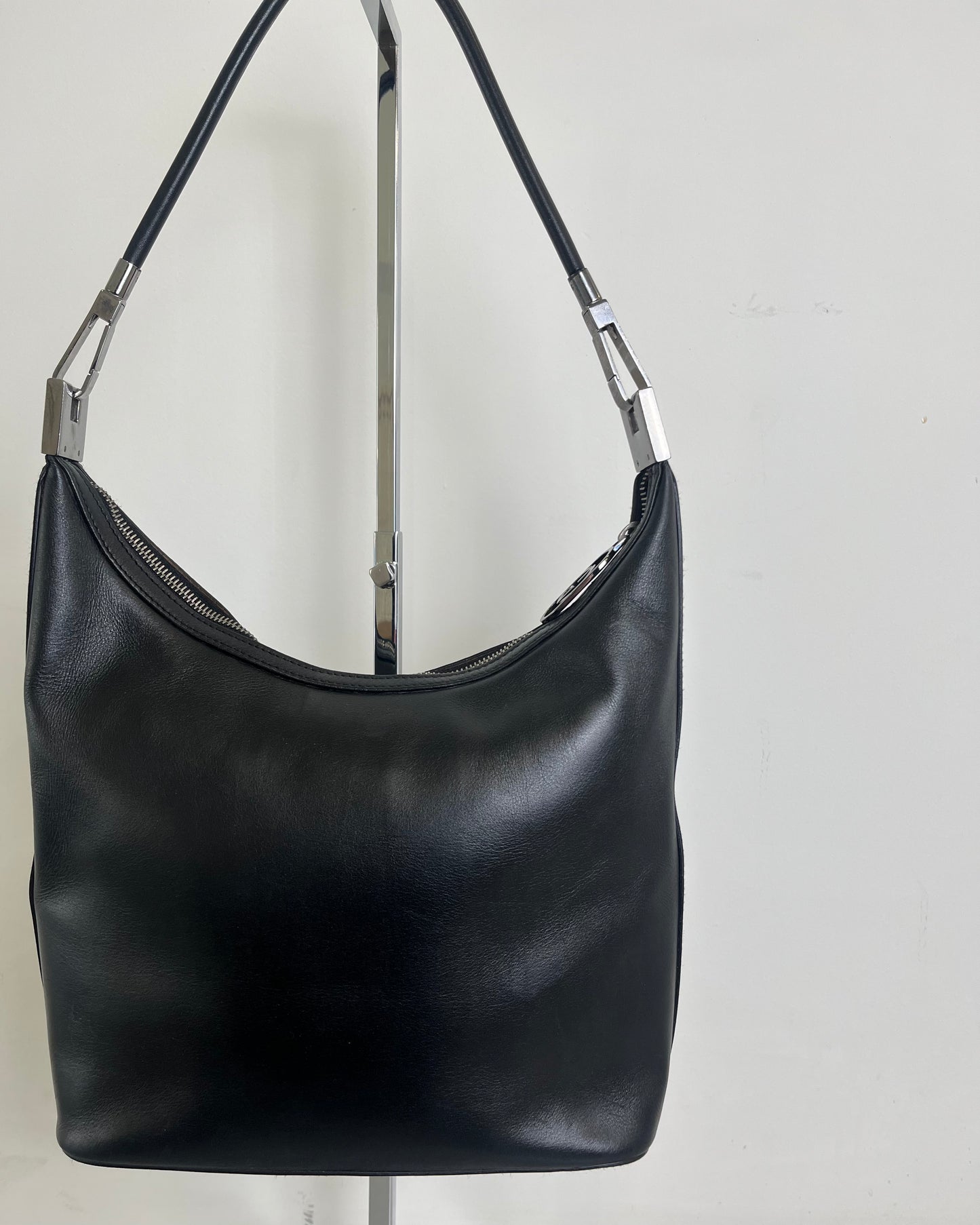 Gucci by Tom Ford Leather Black Shoulder Bag