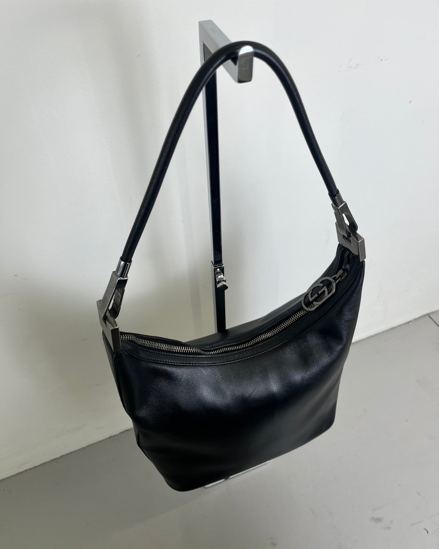 Gucci by Tom Ford Leather Black Shoulder Bag