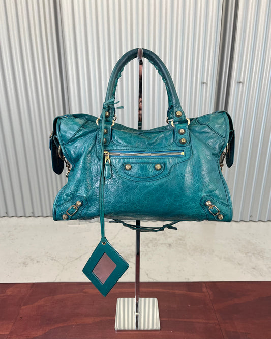 Balenciaga Lagon Blue City Bag
