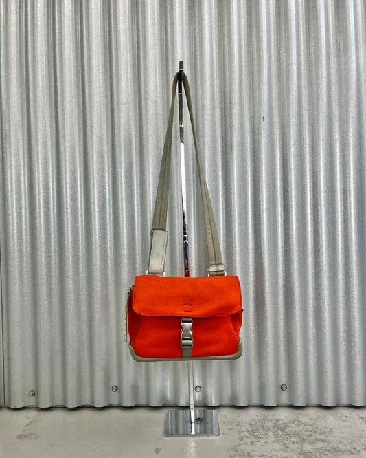 Prada Sports Rubber Sole Crossbody Bag Orange