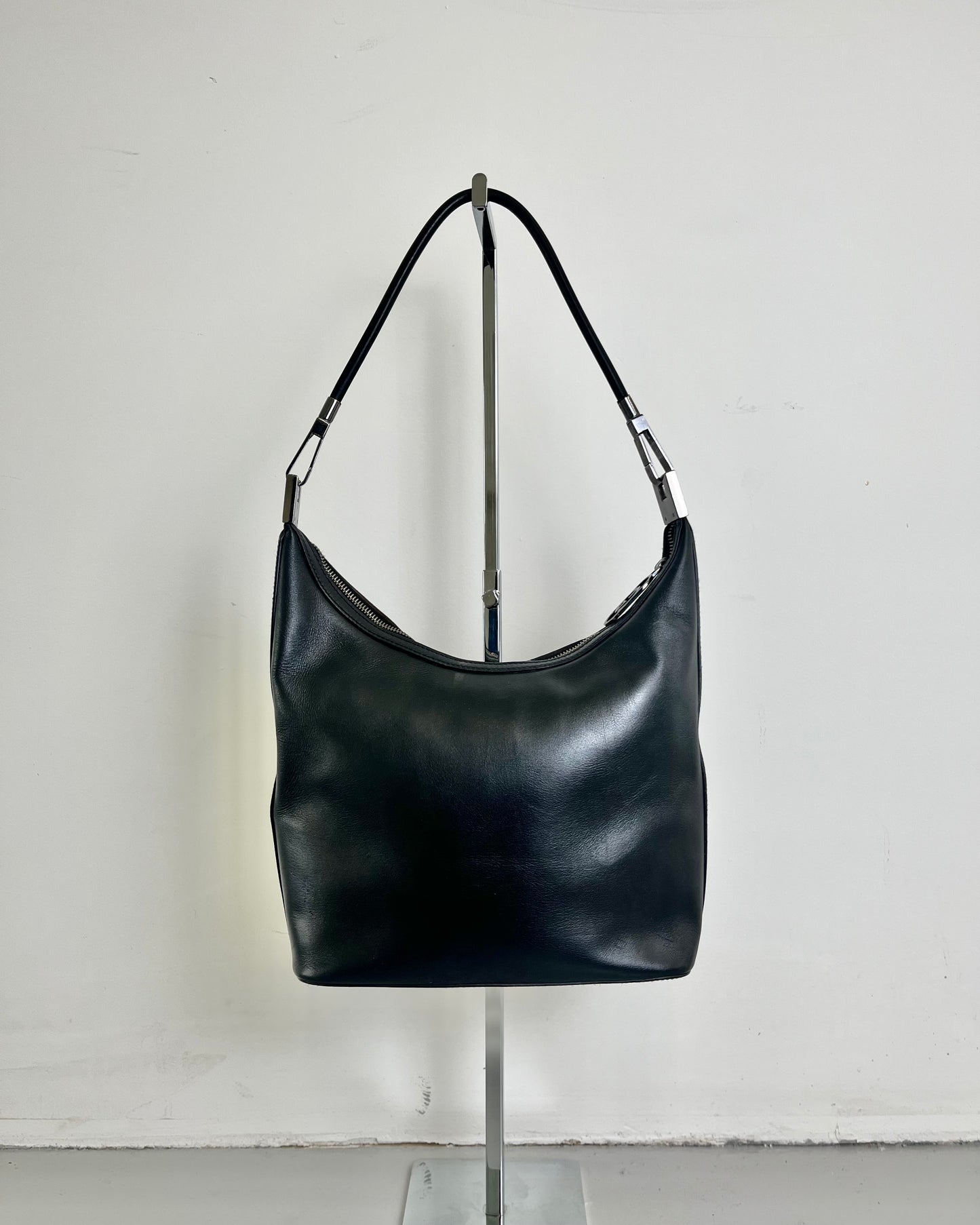 Gucci by Tom Ford Leather Black Shoulder Bag