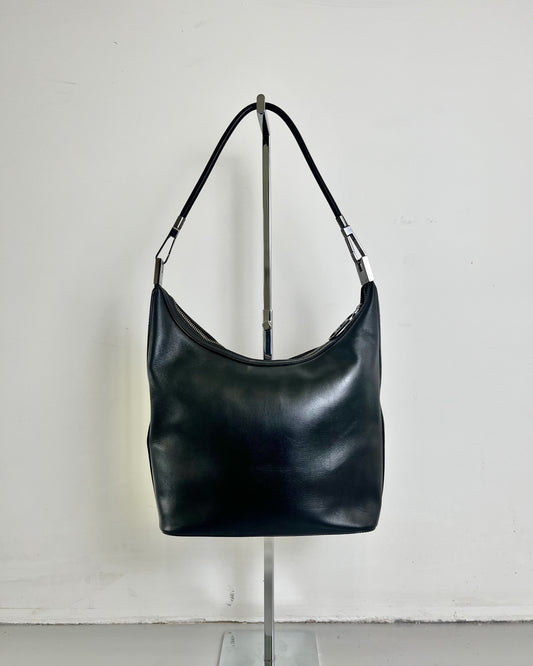 Gucci by Tom Ford Leather Black Shoulder Bag