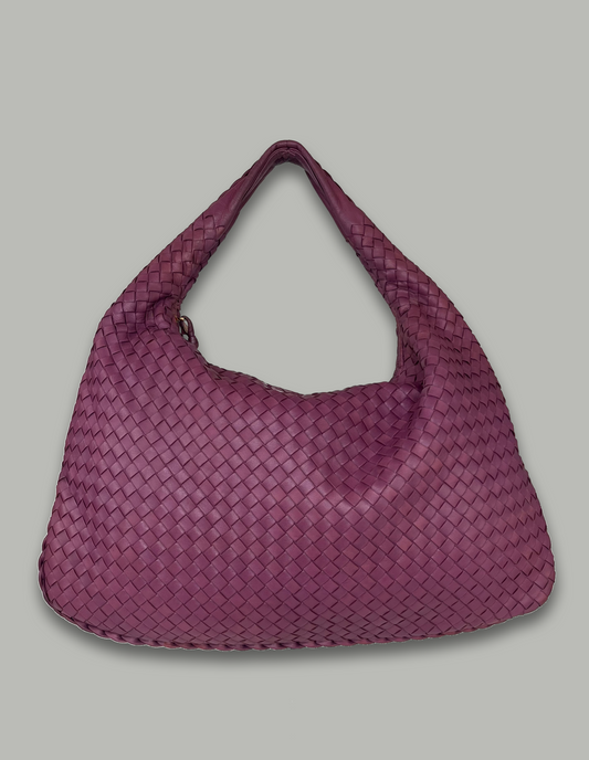 Bottega Veneta Hobo Intrecciato Eggplant