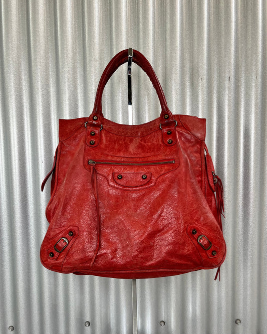 Balenciaga Day Bag Red