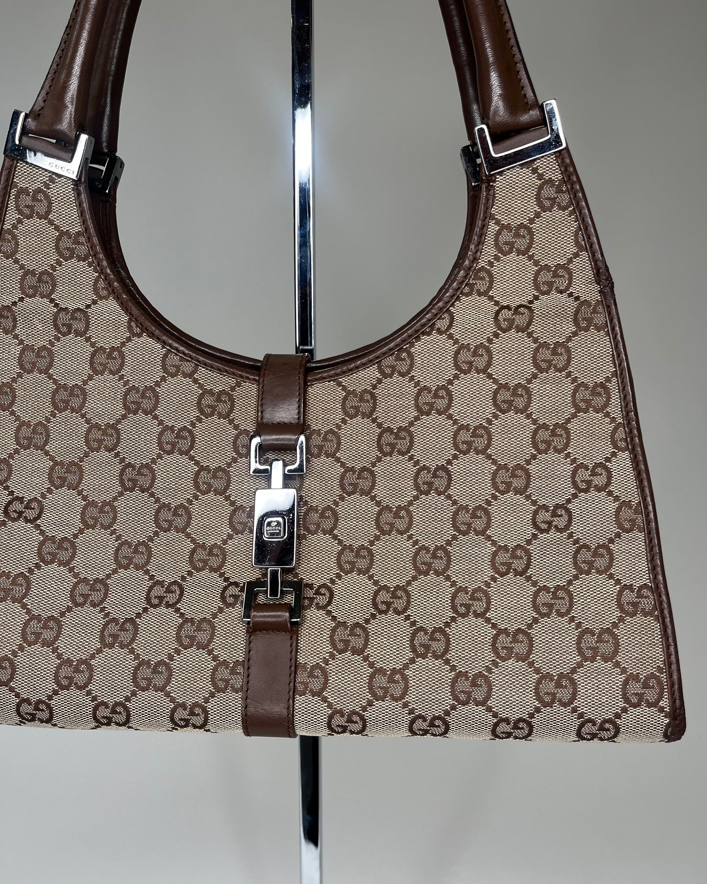 Gucci Jackie Squared Brown Monogram
