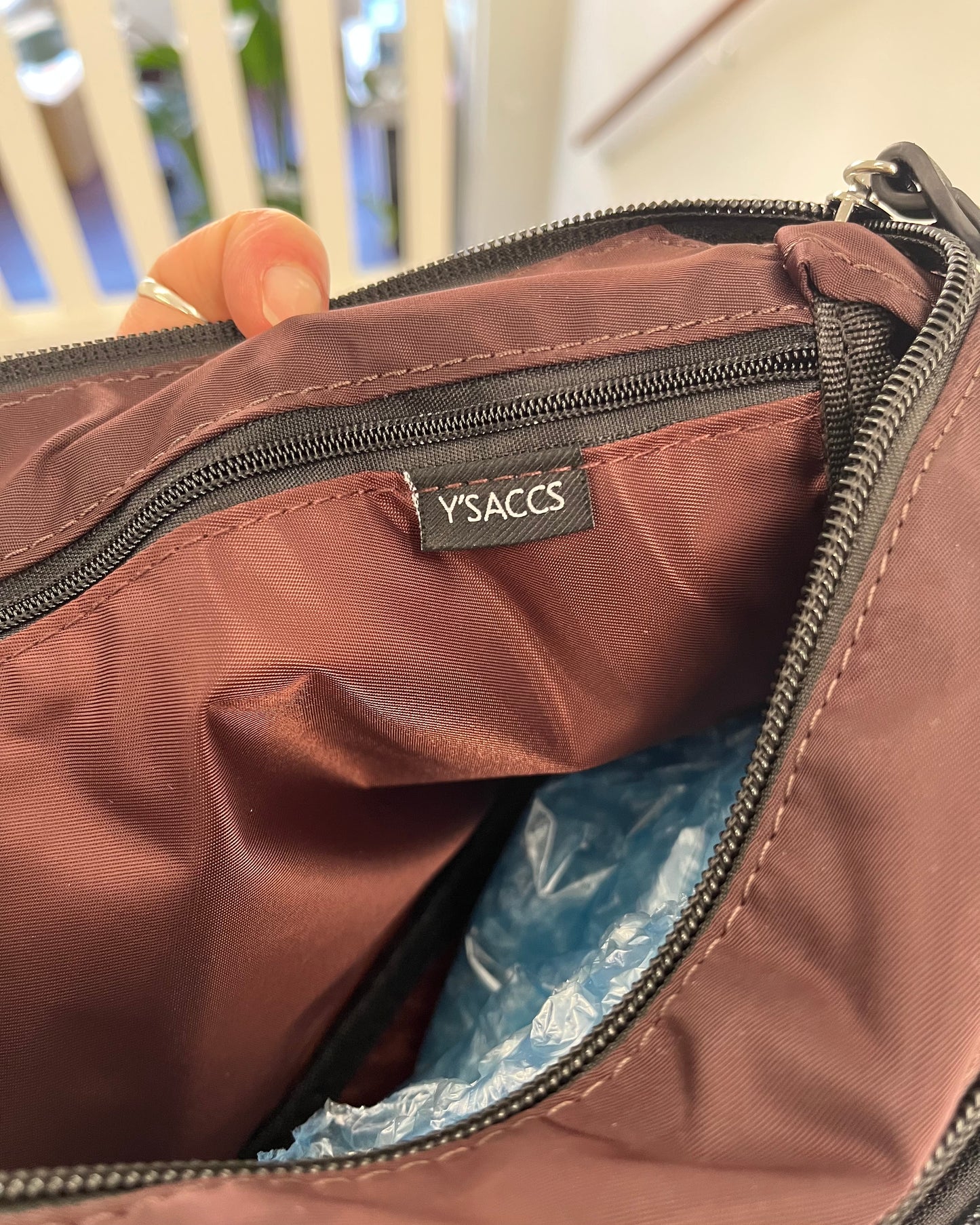 Y’saccs by Yohji Yamamoto Crossbody Wine
