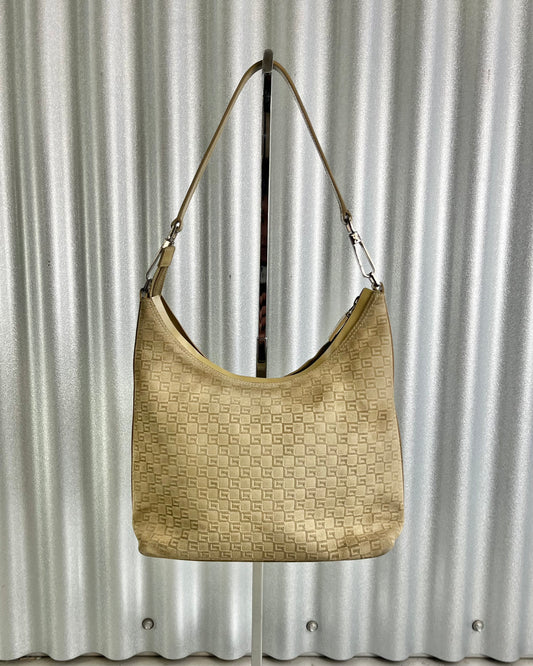 Gucci by Tom Ford Monogram Beige Suede