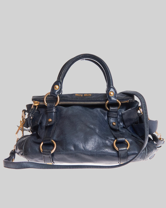 Miu Miu Vitello Lux Bow Bag Mini