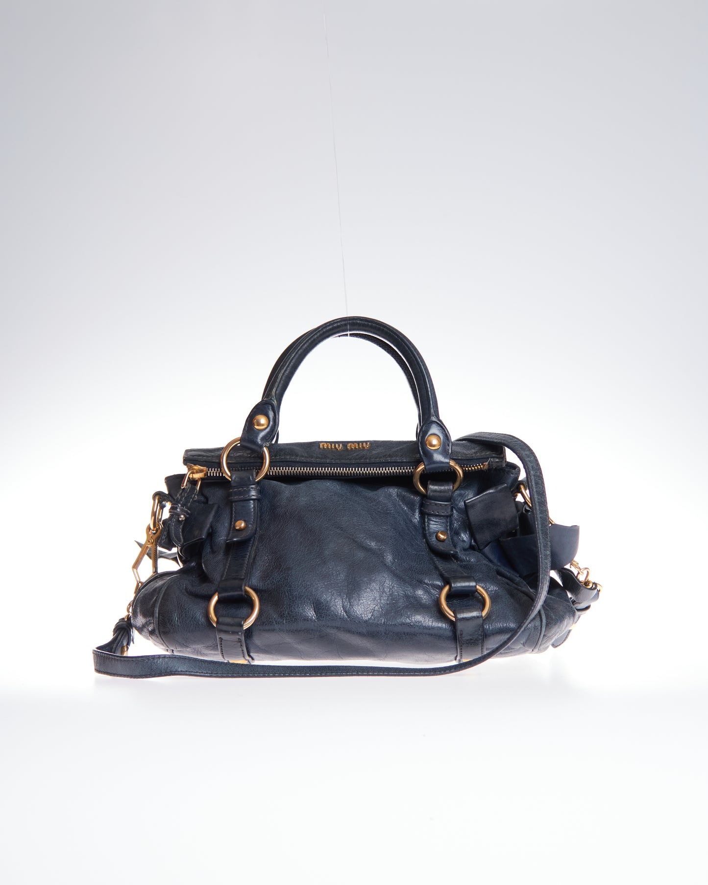 Miu Miu Vitello Lux Bow Bag Mini