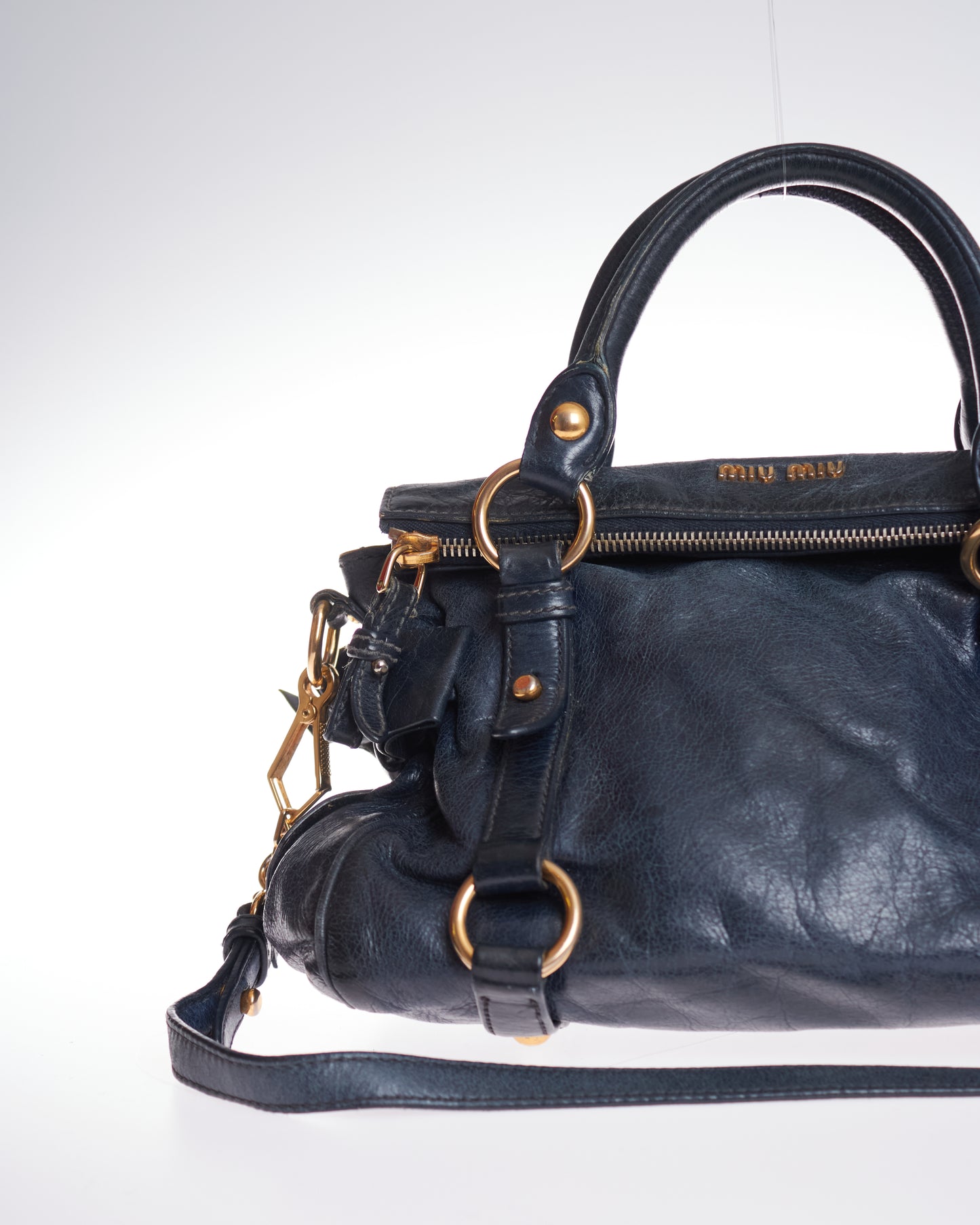 Miu Miu Vitello Lux Bow Bag Mini