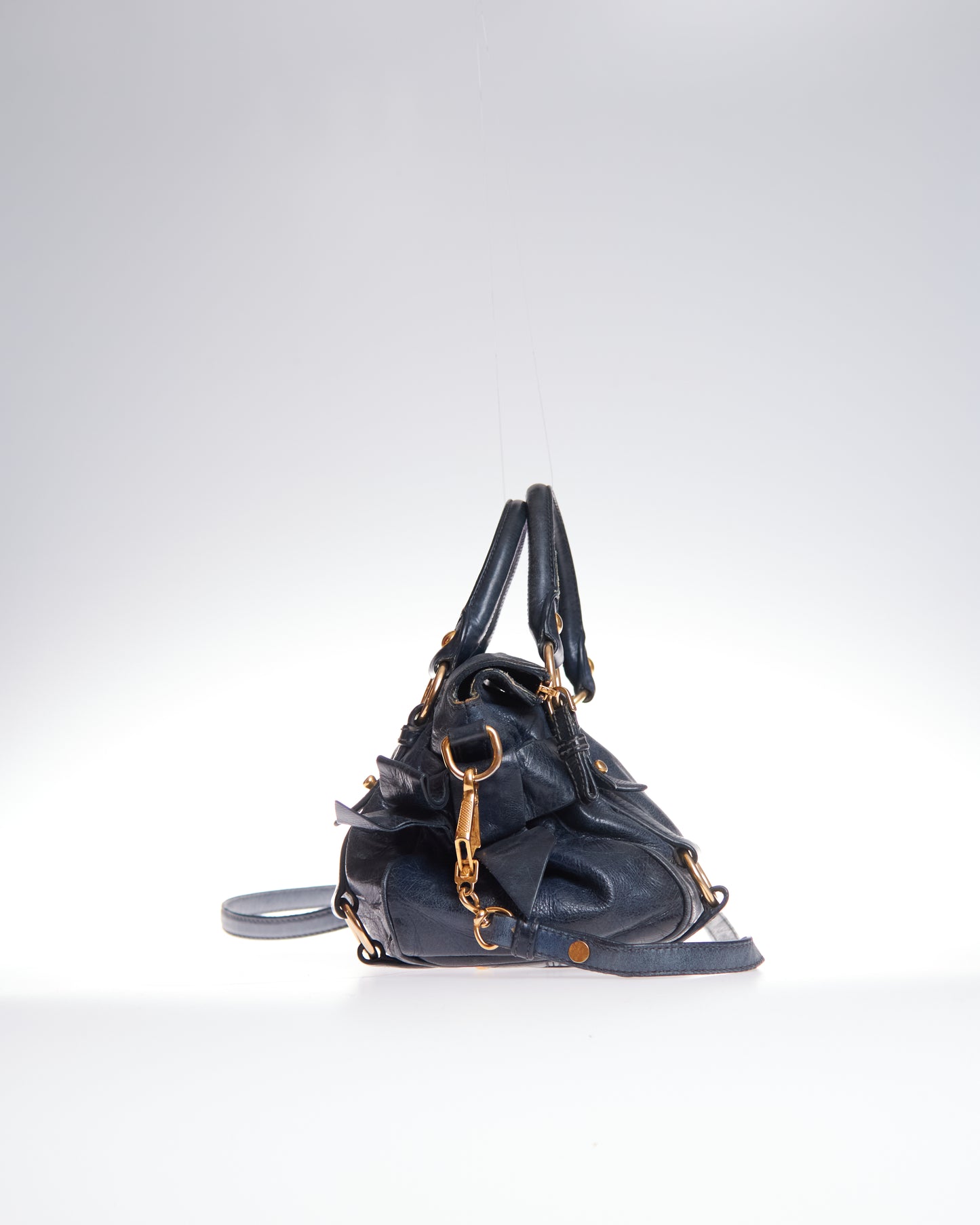 Miu Miu Vitello Lux Bow Bag Mini